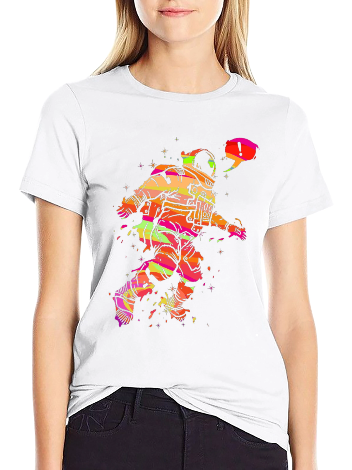 Black Astronaut Graphic Tee - Cool Space Design! view 9