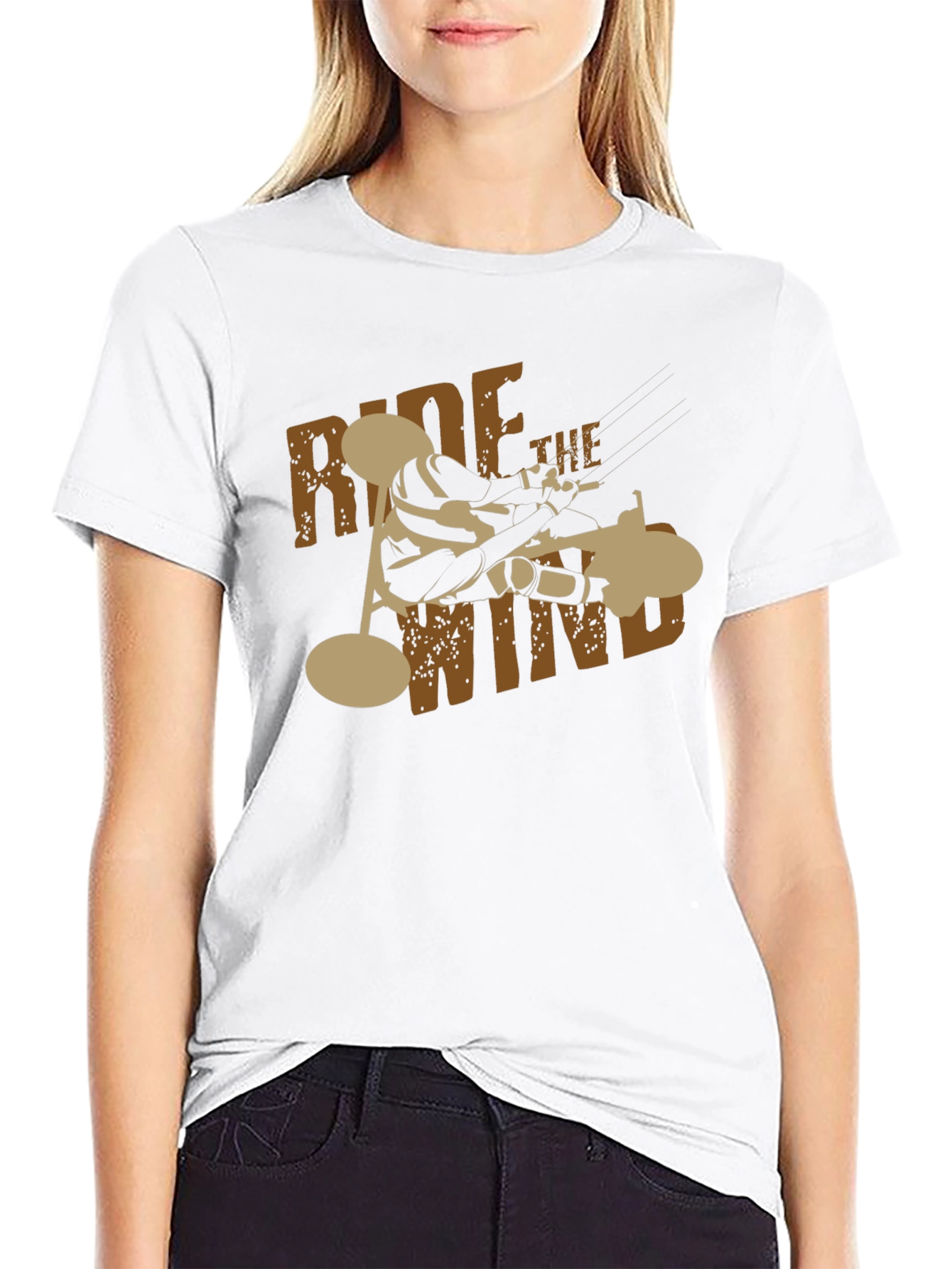 Black Ride the Wind T-Shirt - Black Tee view 9
