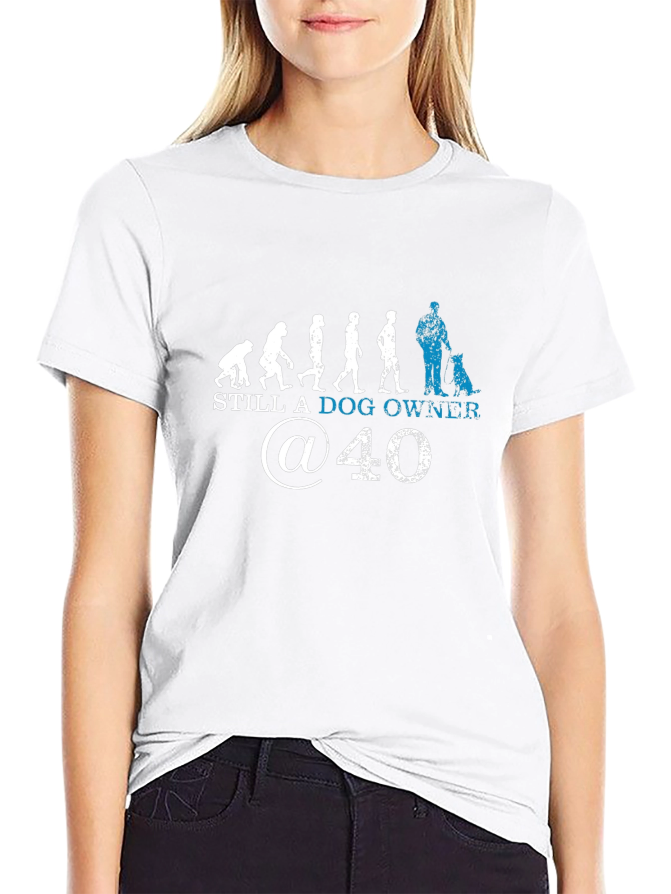Black Still A Dog Owner At 40 T-Shirt view 9