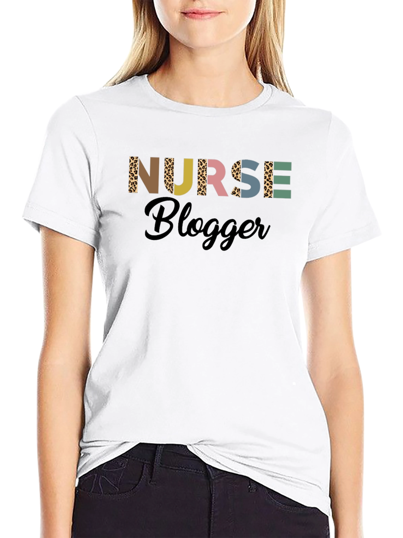 Black Nurse Blogger T-Shirt view 9