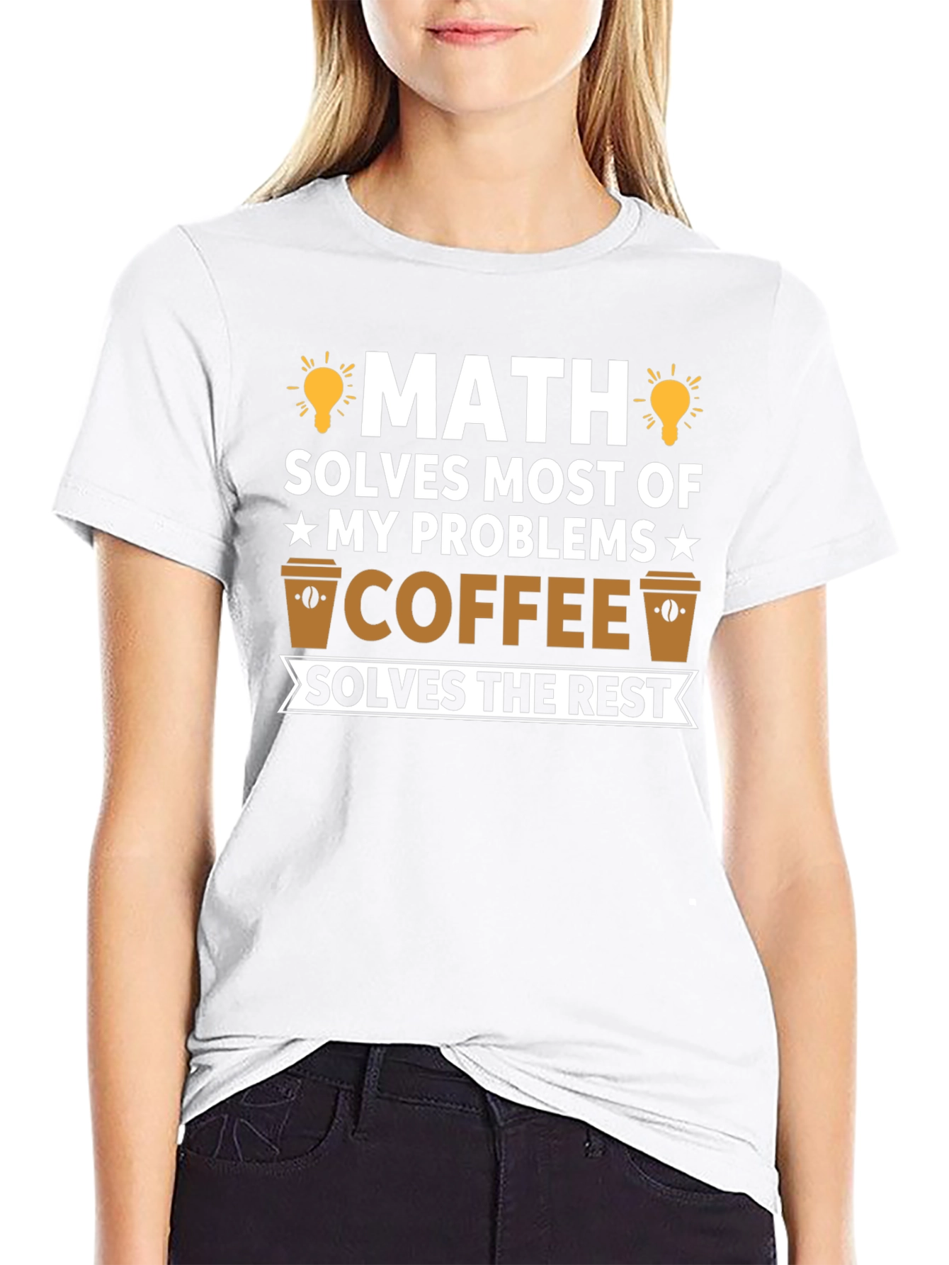 Black Math & Coffee T-Shirt view 9