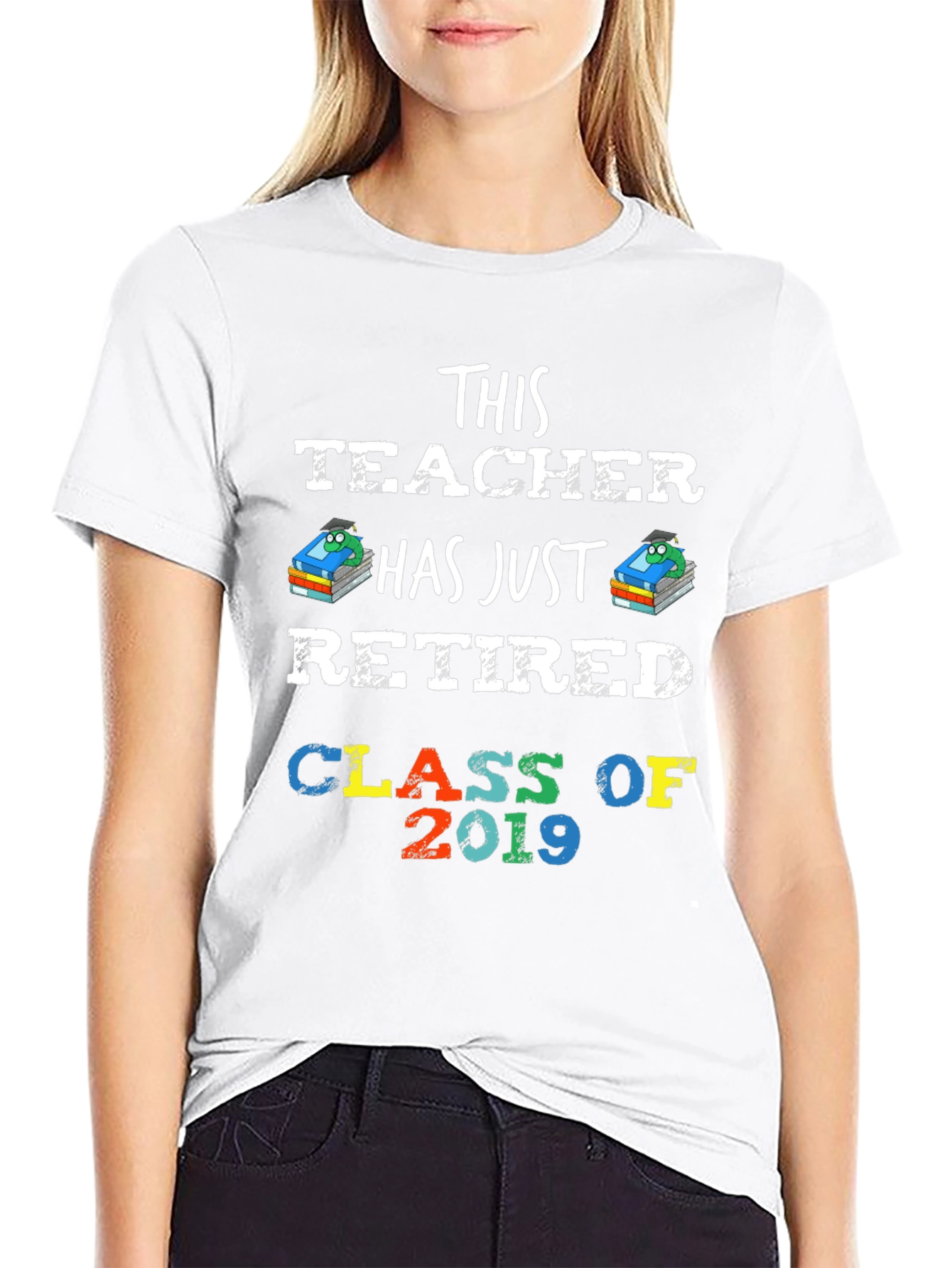 Black Retired Teacher Class of 2019 T-Shirt view 9