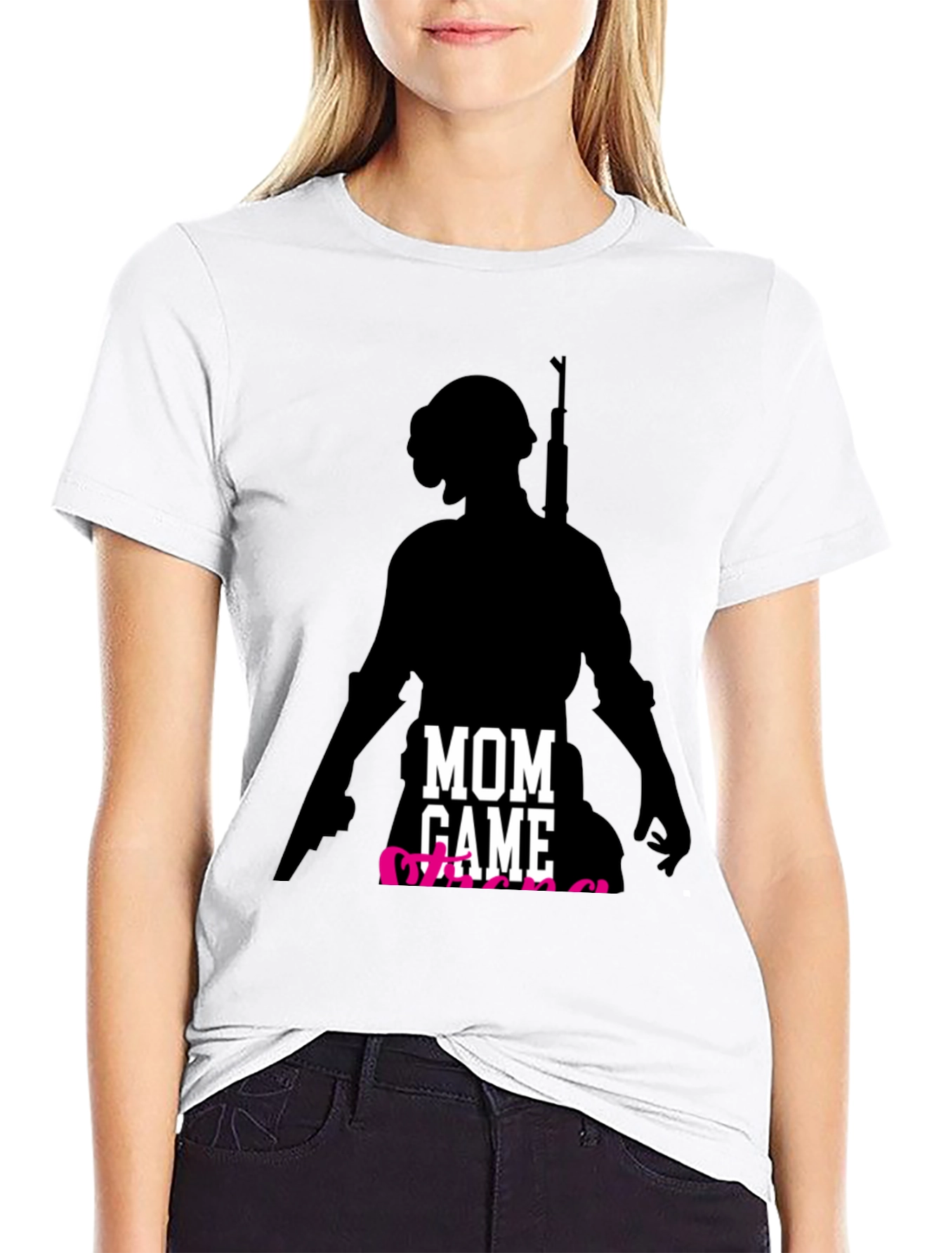 Mom Gamer T-Shirt - Player Silhouette - 9