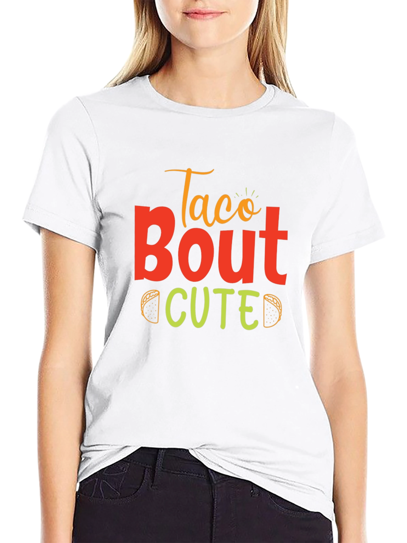Black Taco Bout Cute T-Shirt view 9