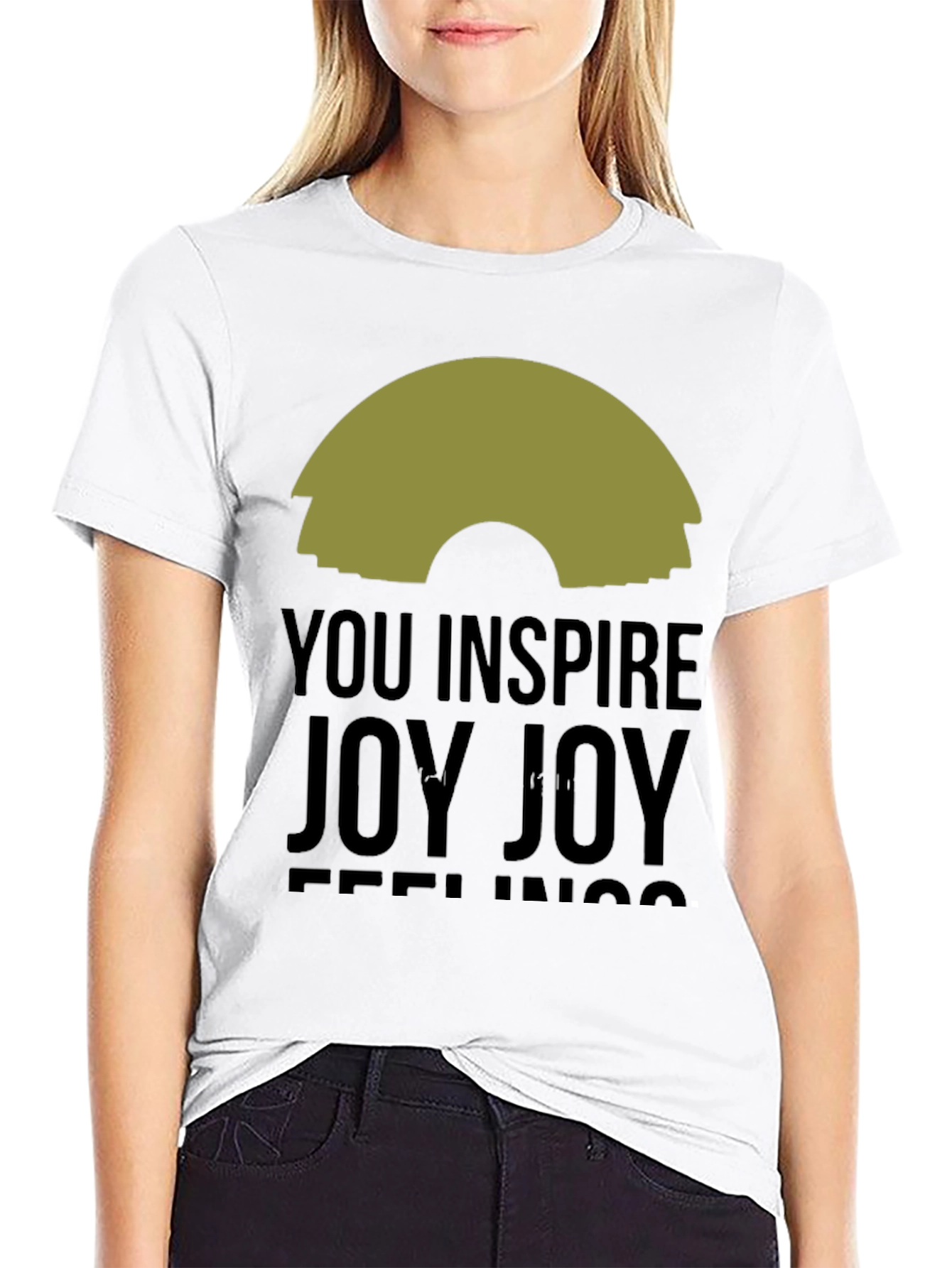 Black Inspire Joy Black Graphic Tee view 9