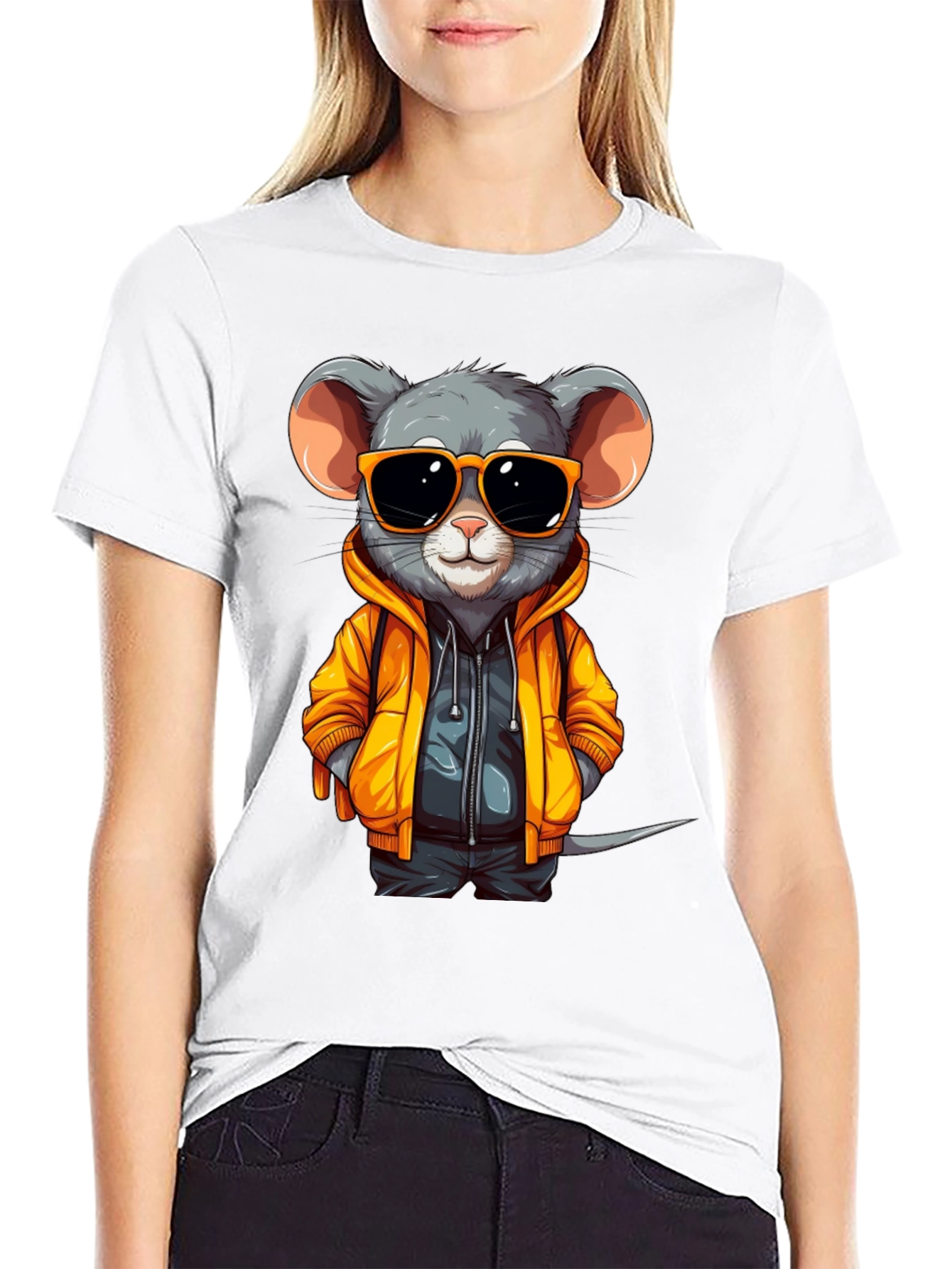 Black Cool Mouse T-Shirt: Fun, Stylish, and Unique! view 9