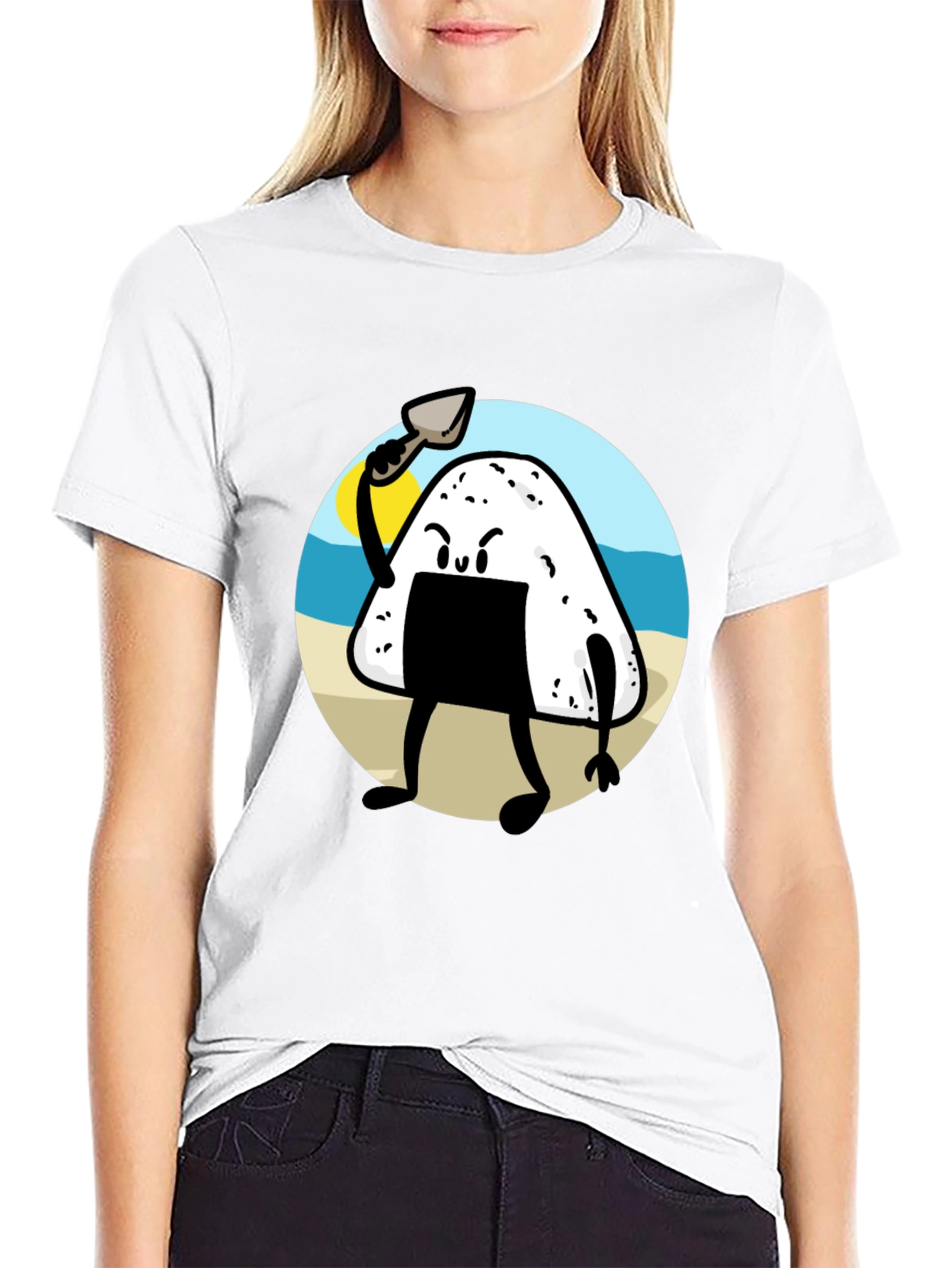 Black Onigiri Warrior Tee view 9