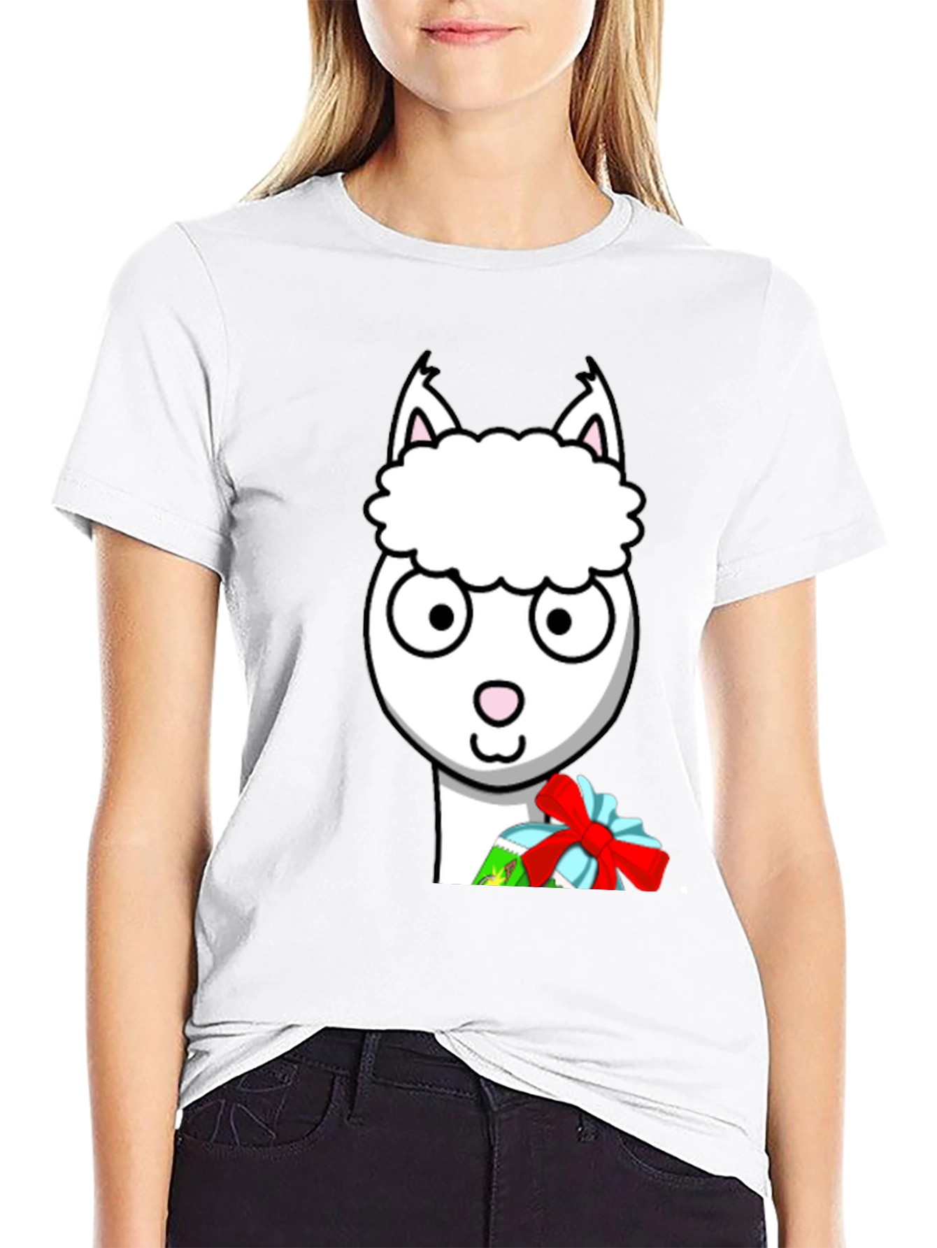 Alpaca Gift Tee - Cute Holiday Shirt - 9