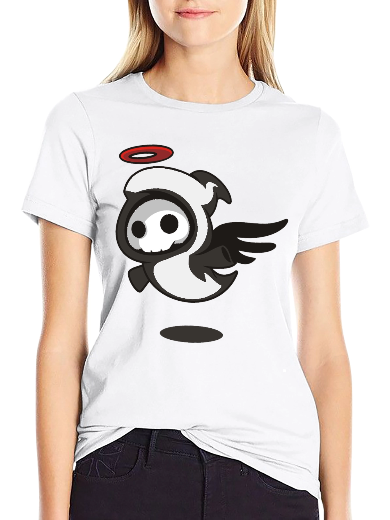 Black Angel of Death Graphic Tee view 9