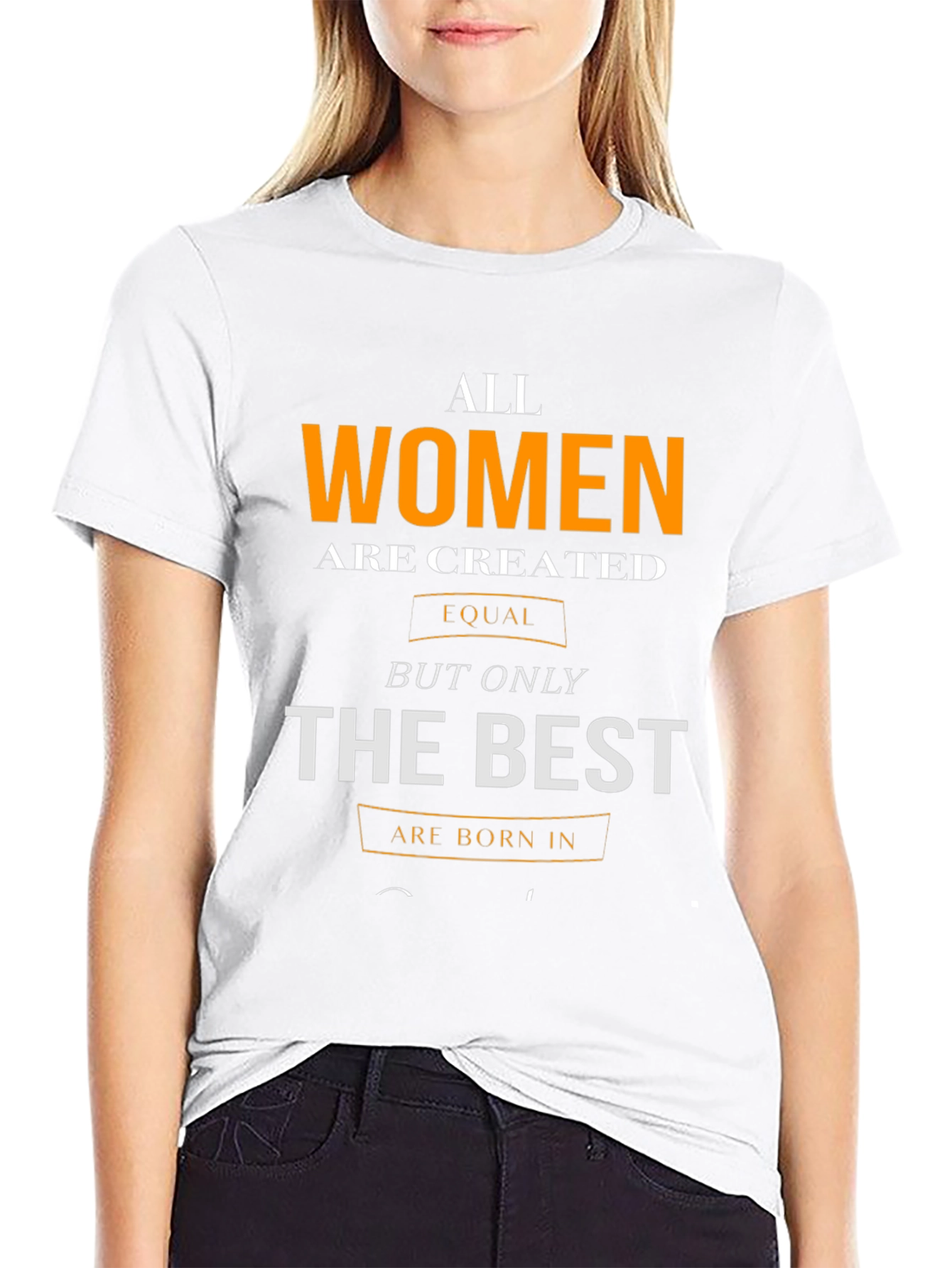 Black Women's Birthday T-Shirt - Born in [Month] view 9