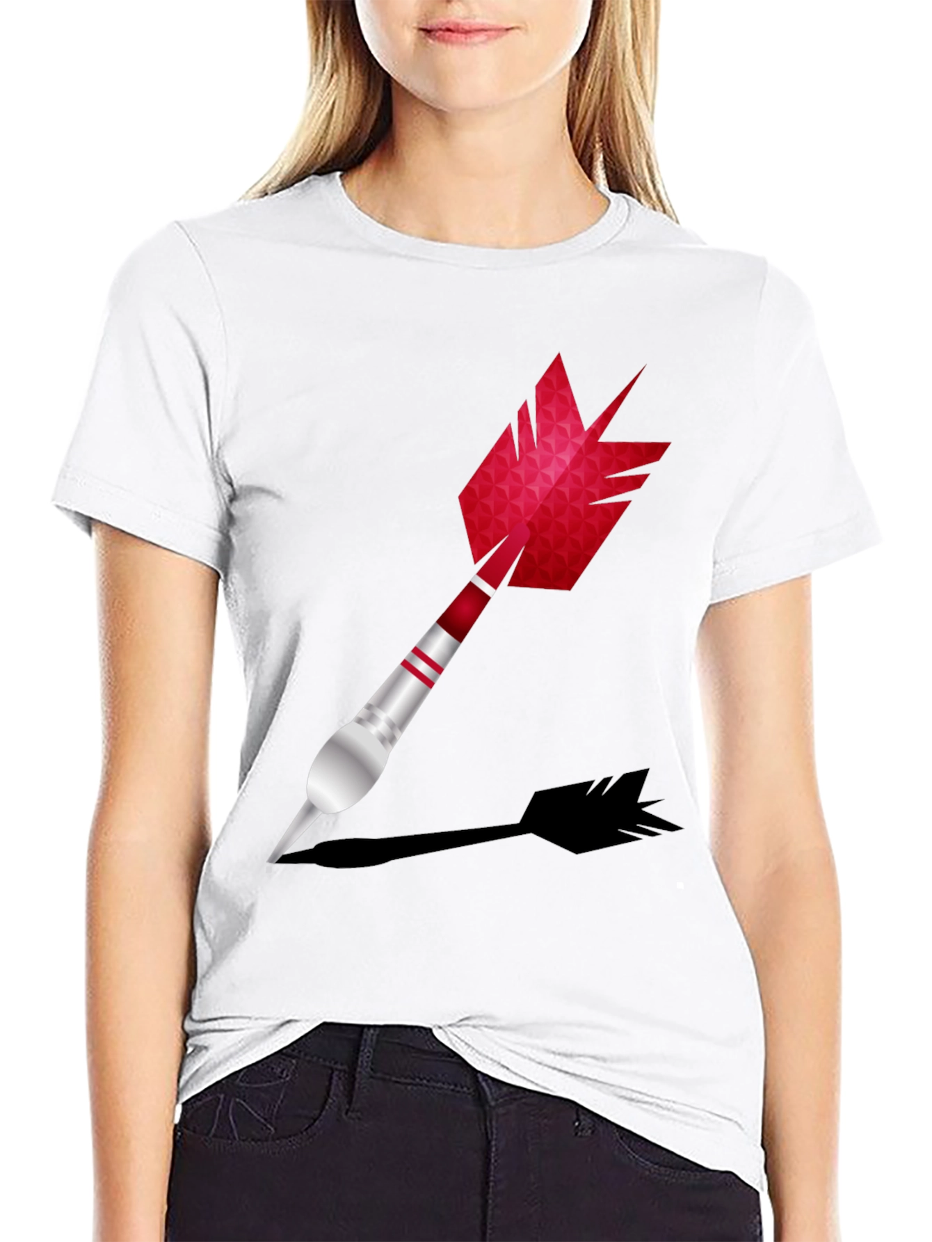 Black Darts Graphic Tee - Black Short Sleeve Shirt view 9