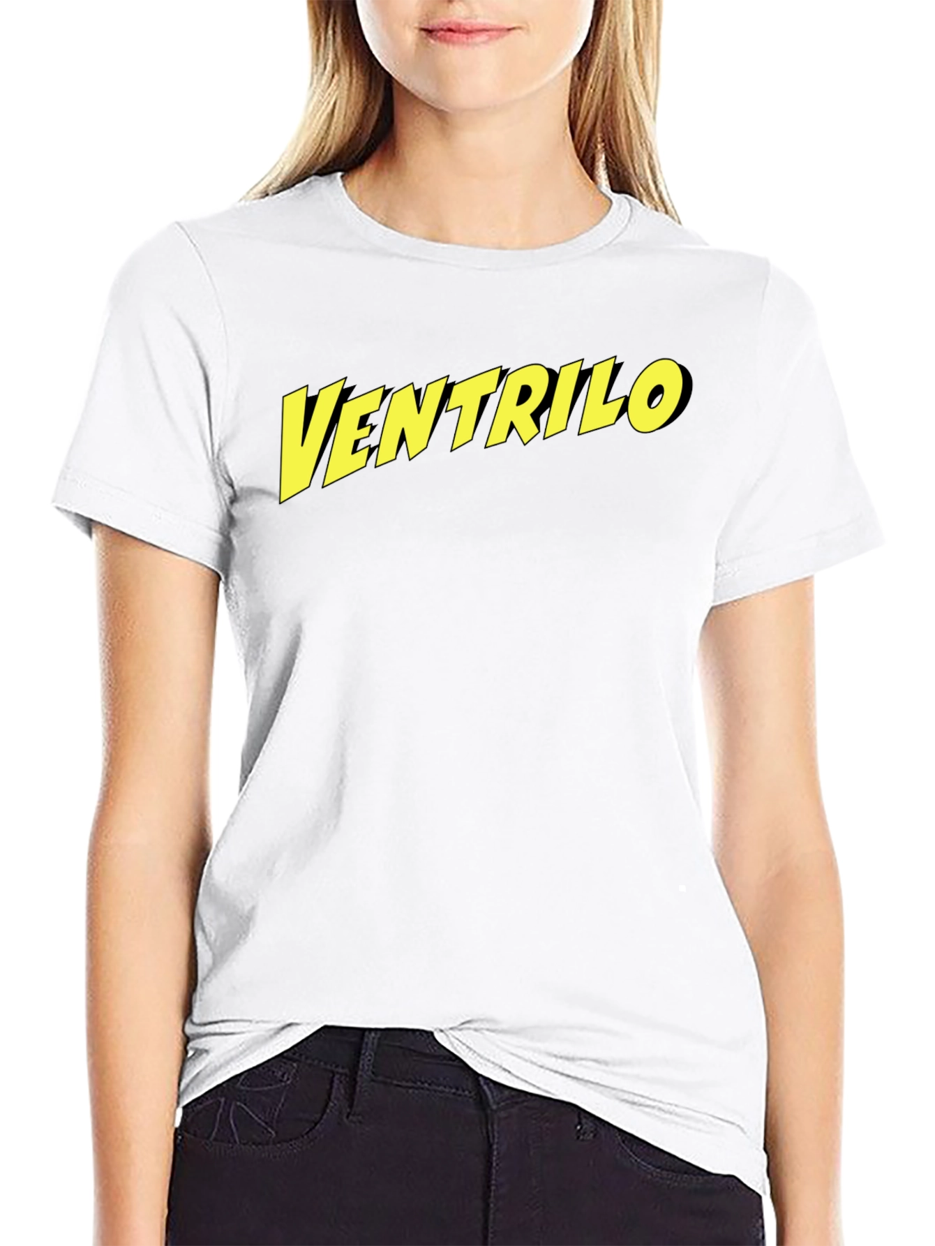 Black Ventrilo T-Shirt - Classic Graphic Tee view 9
