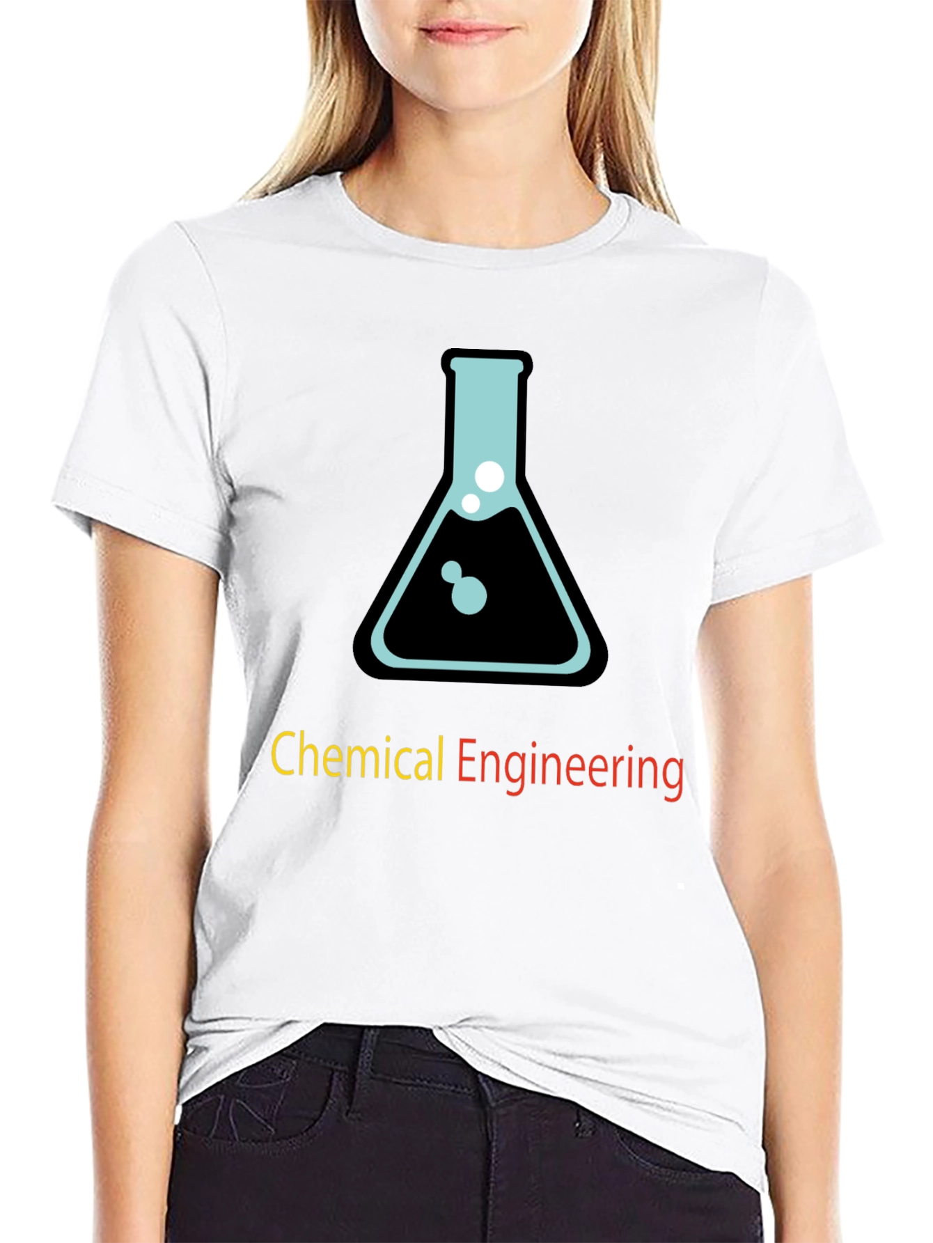 Black Chemical Engineering T-Shirt - Science Lab Design view 9