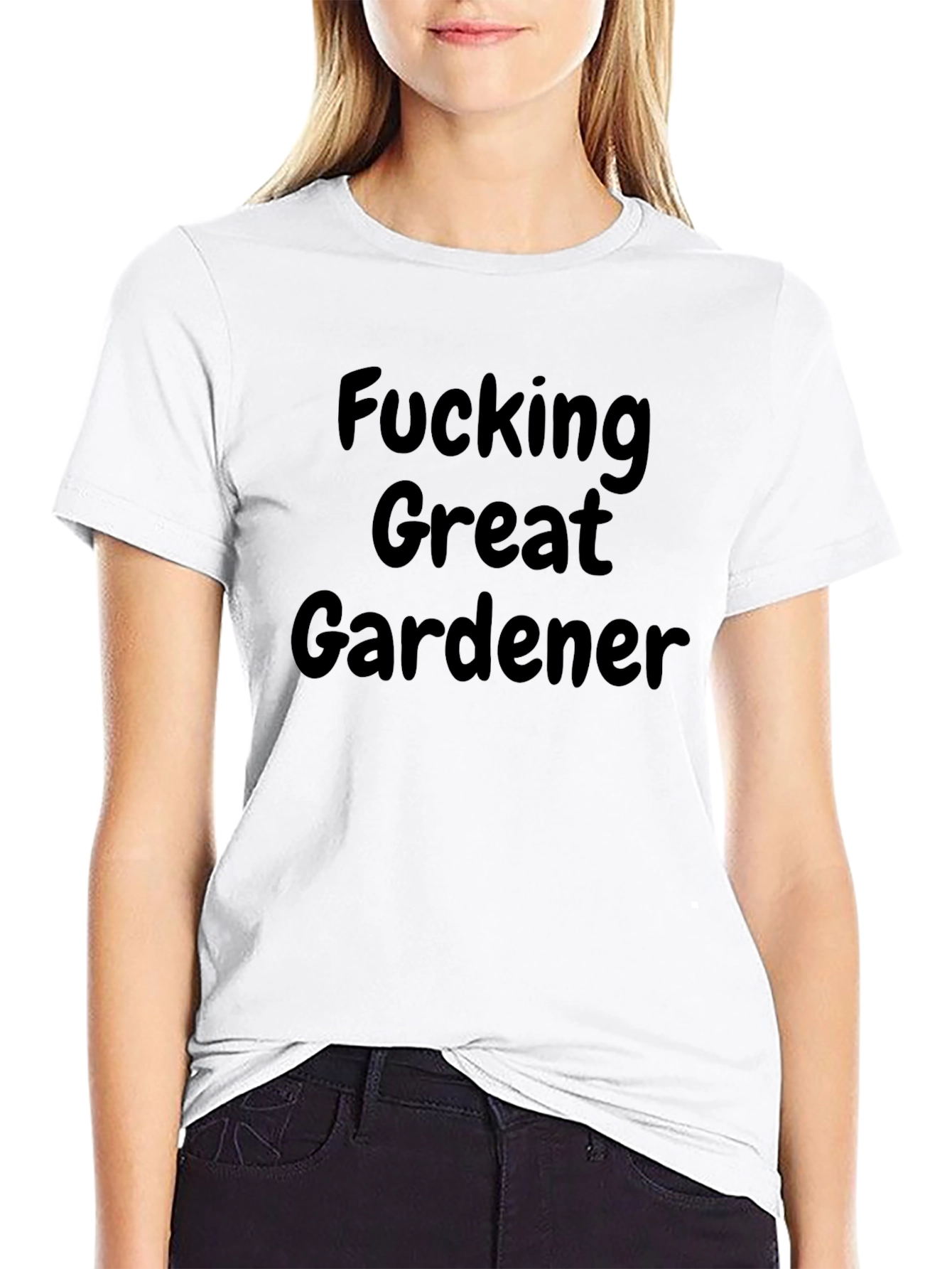Black Fucking Great Gardener T-Shirt - Funny Garden Tee view 9