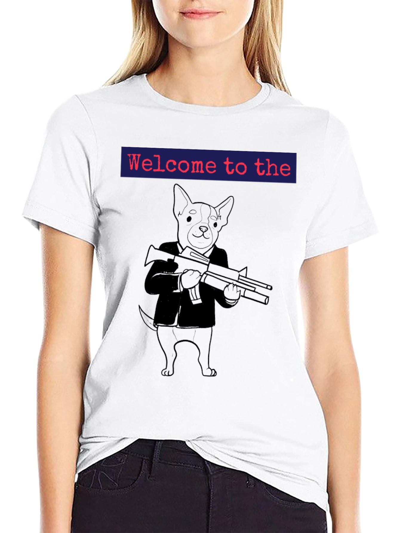 Black Welcome to the Dog Mafia T-Shirt view 9