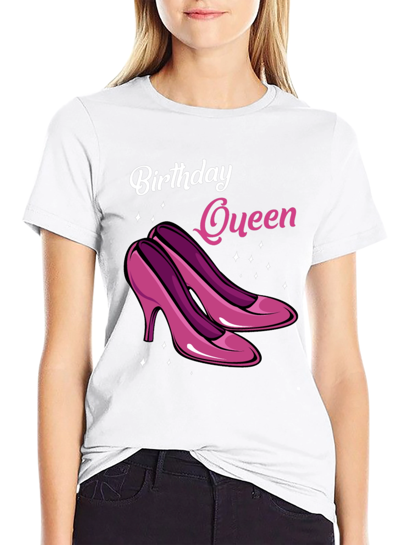 Black Birthday Queen Graphic Tee view 9