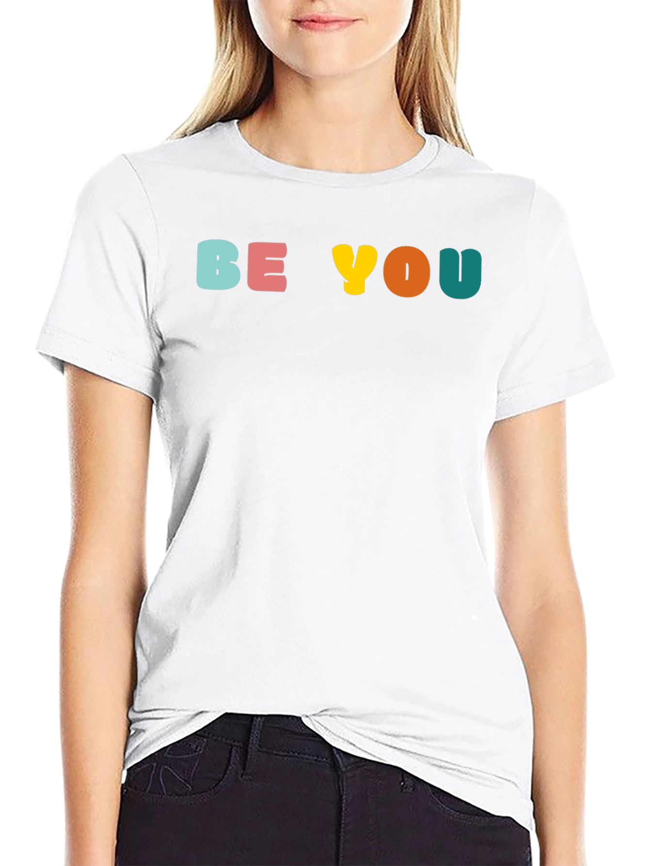 Black Be You Graphic Tee - Black view 9