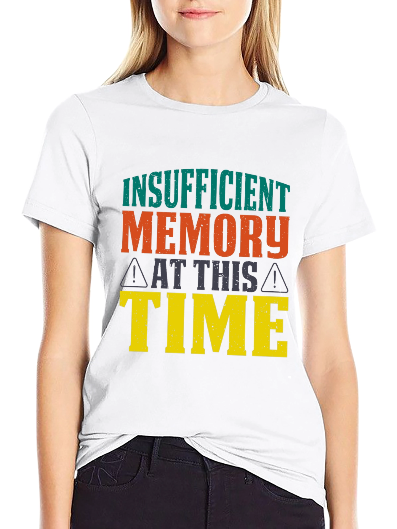 Black Insufficient Memory T-Shirt view 9