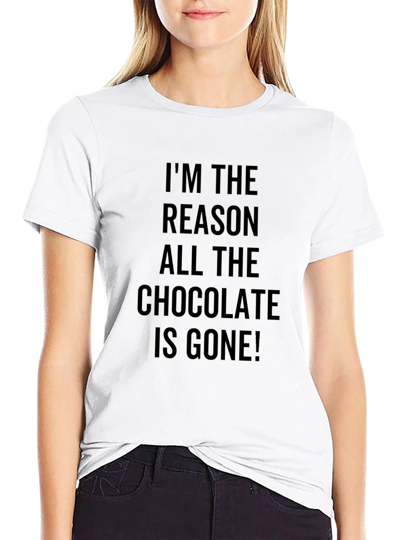 Black Funny Chocolate Lover T-Shirt view 9