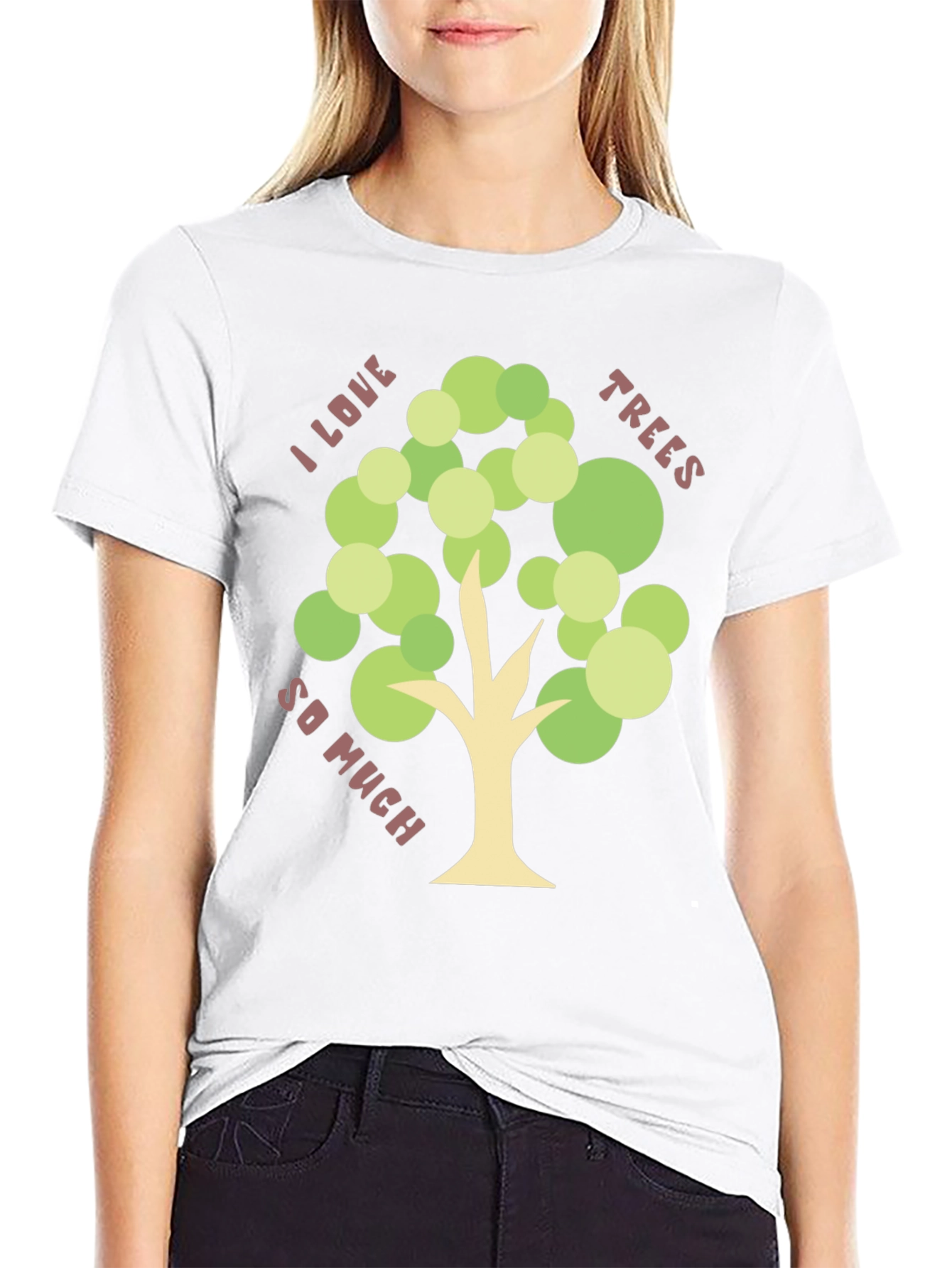 Black I Love Trees T-Shirt - Nature Lover Tee view 9