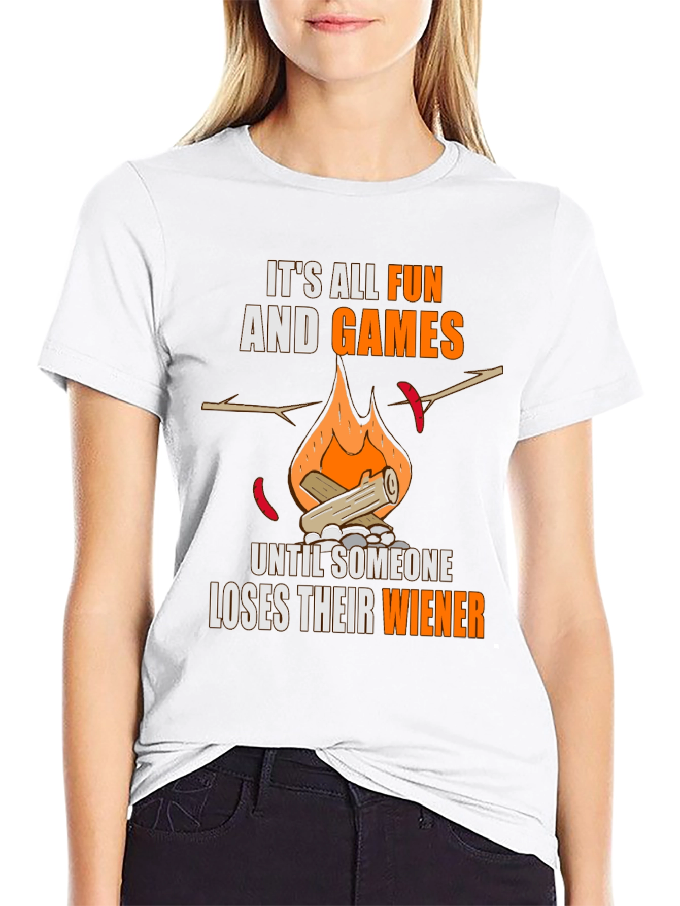 Black Fun and Games Wiener T-Shirt view 9