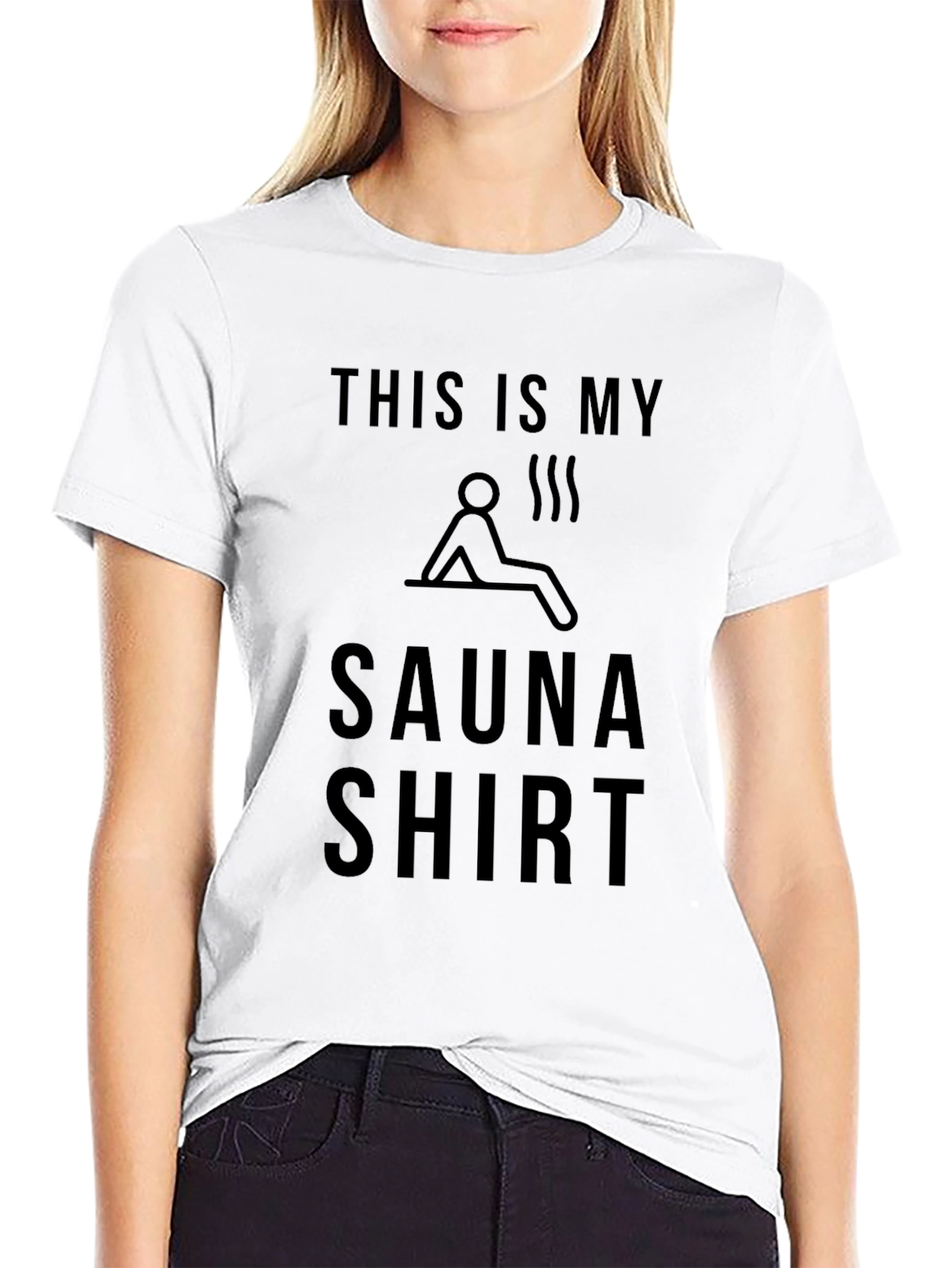 Black Sauna Shirt - This Is My Sauna Shirt - Funny Sauna T-Shirt view 9