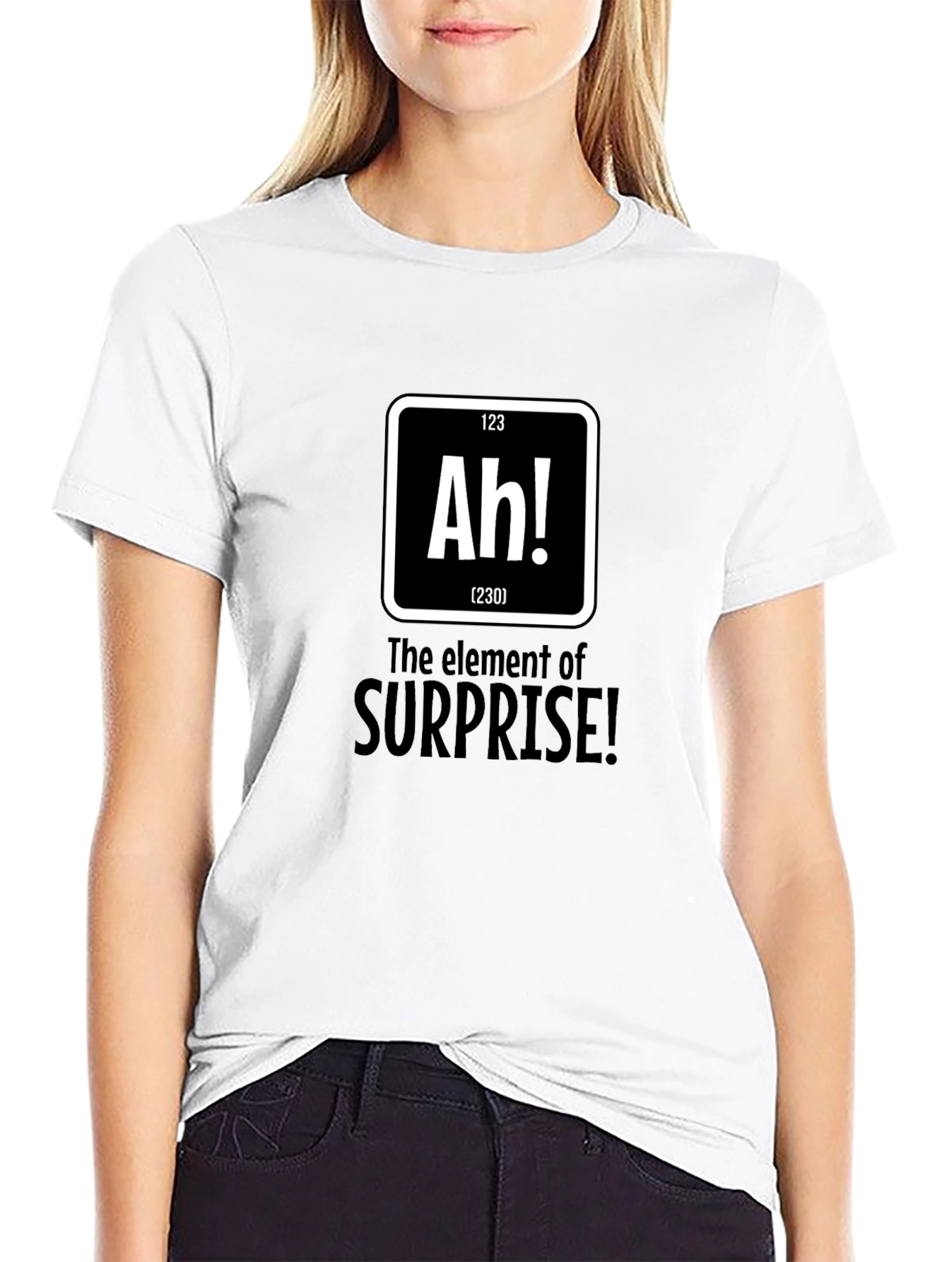 Black Surprise Element Graphic Tee - Black Cotton T-Shirt view 9