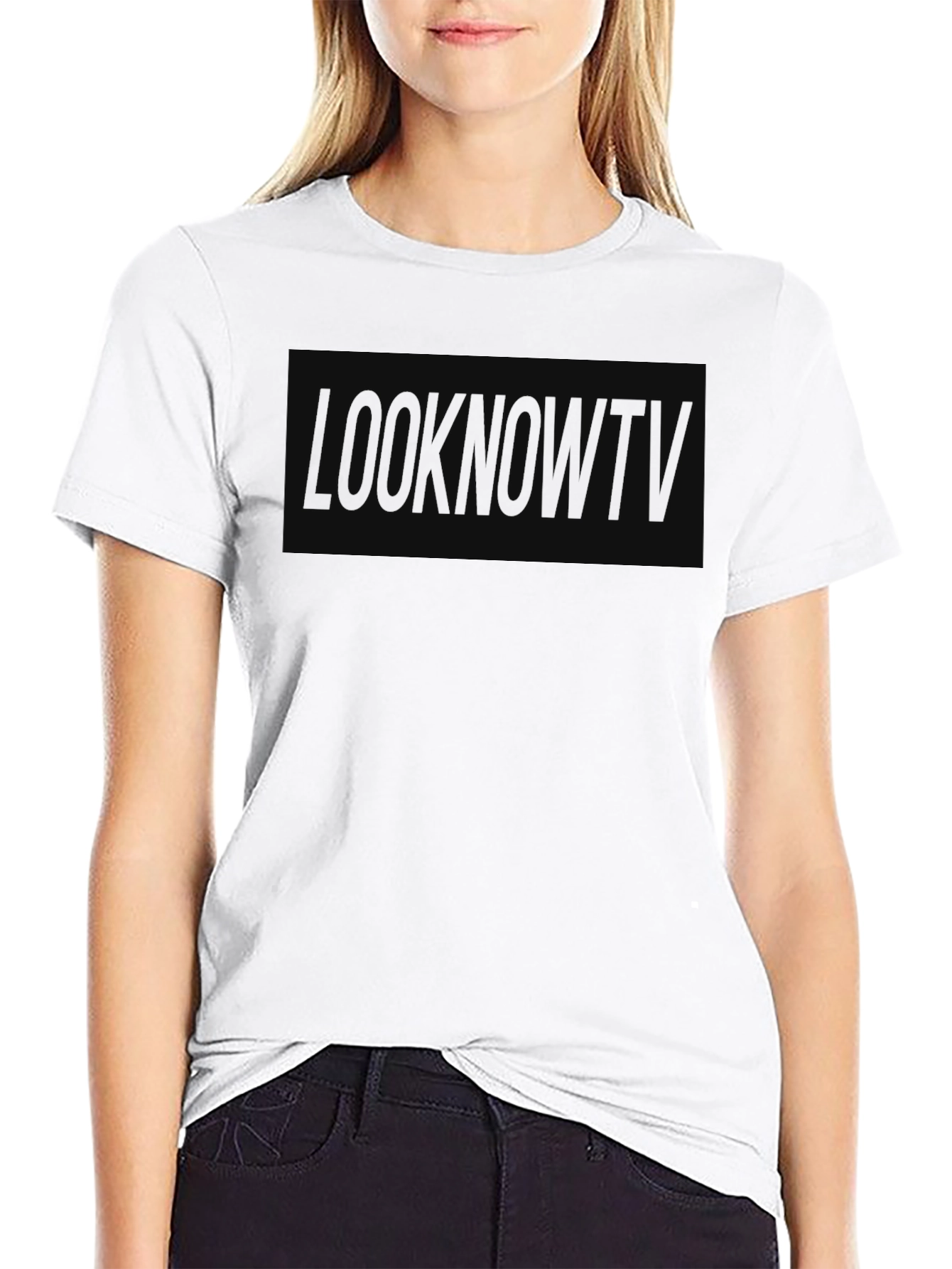 Black Men's LOOKNOWT Black Graphic Tee - Stylish & Comfortable view 9