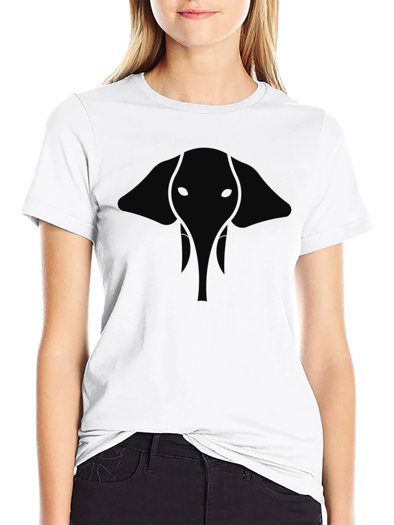 Black Elephant Graphic Black T-Shirt - Modern Style view 9