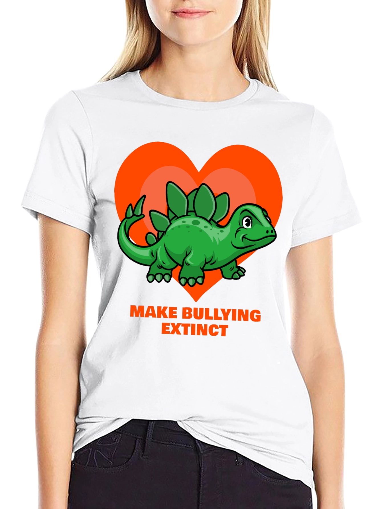 Black Make Bullying Extinct T-Shirt view 9