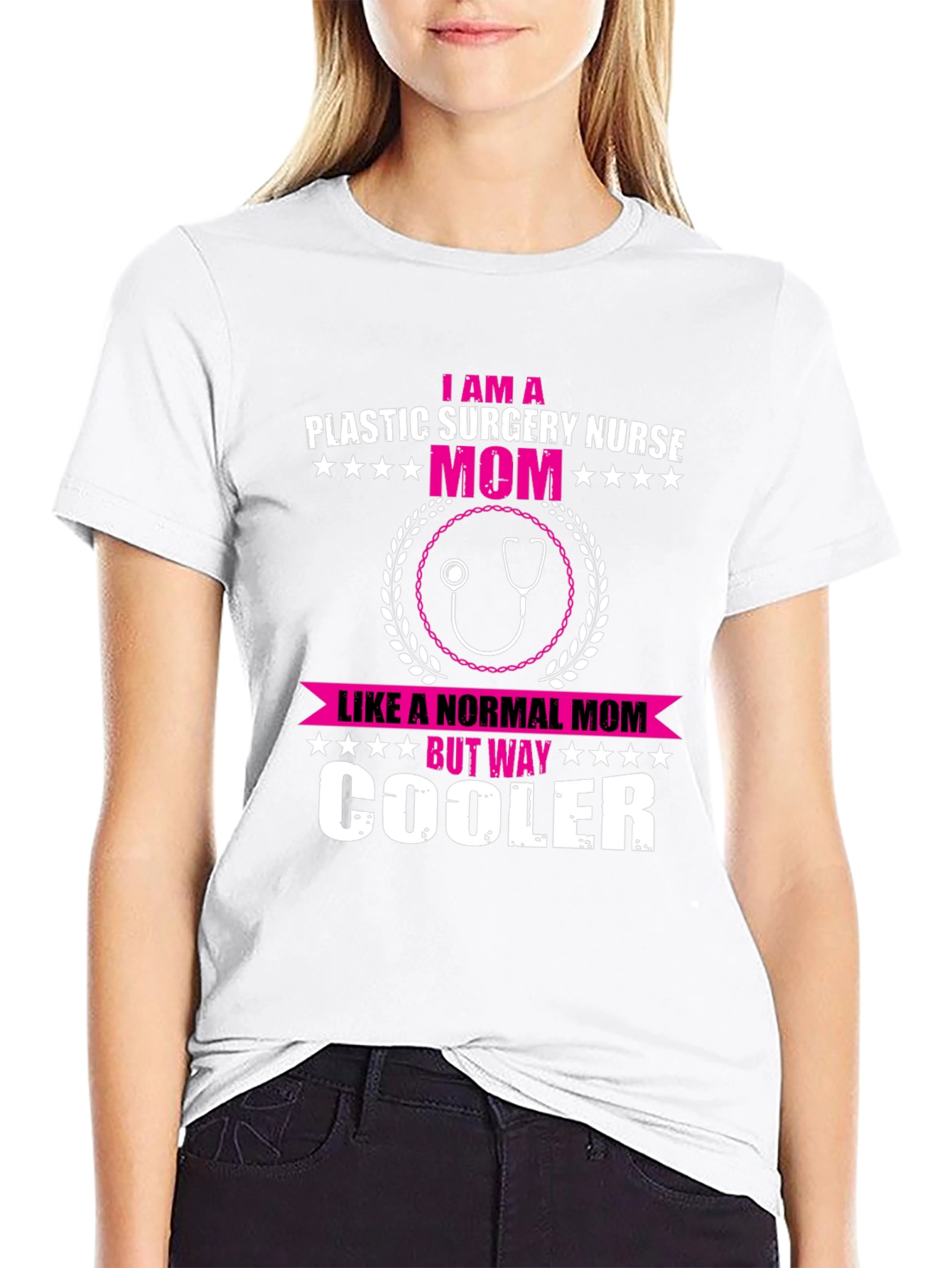 Plastic Surgery Nurse Mom T-Shirt - Way Cooler Than Normal! - 9
