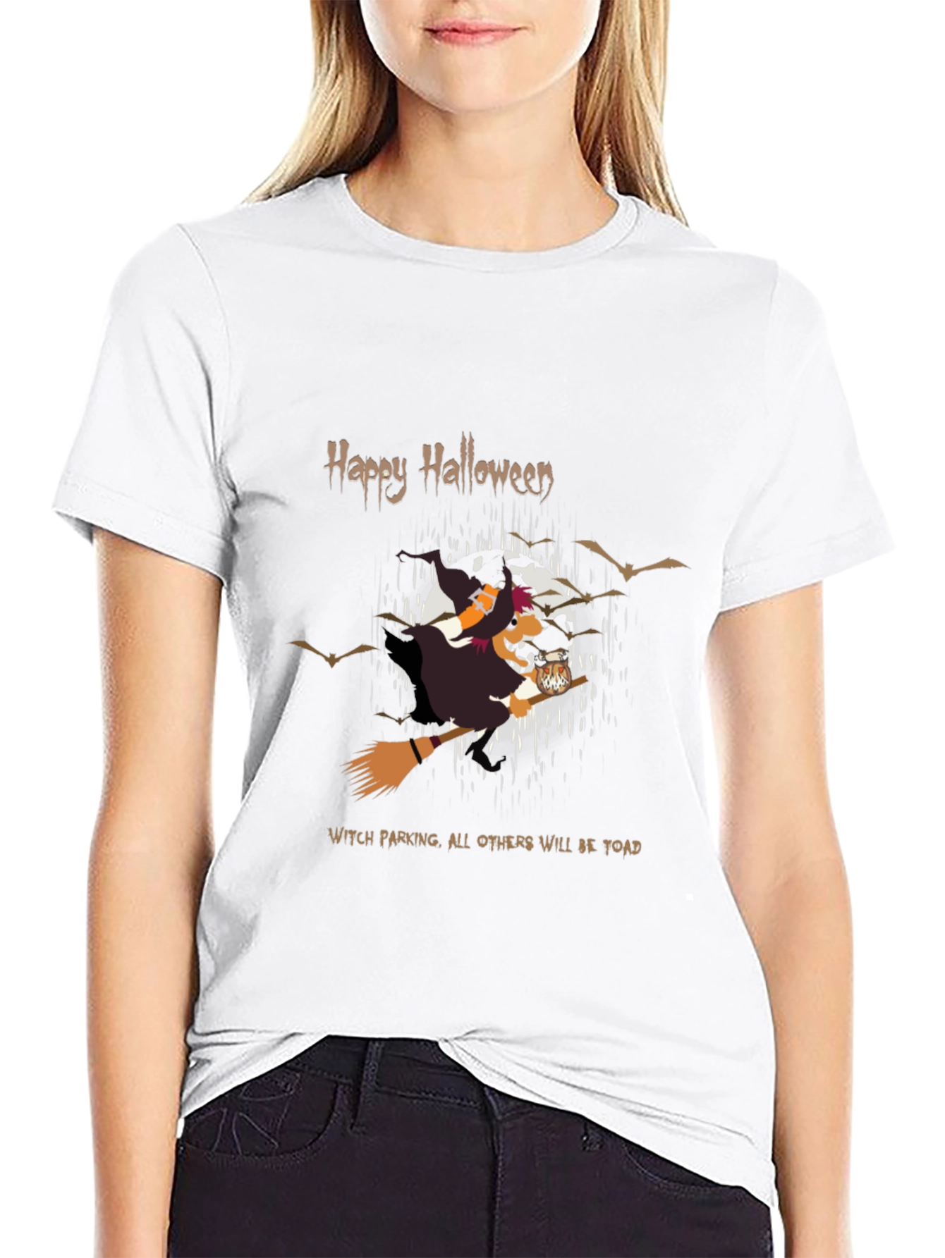 Happy Halloween Witch Parking T-Shirt - 9