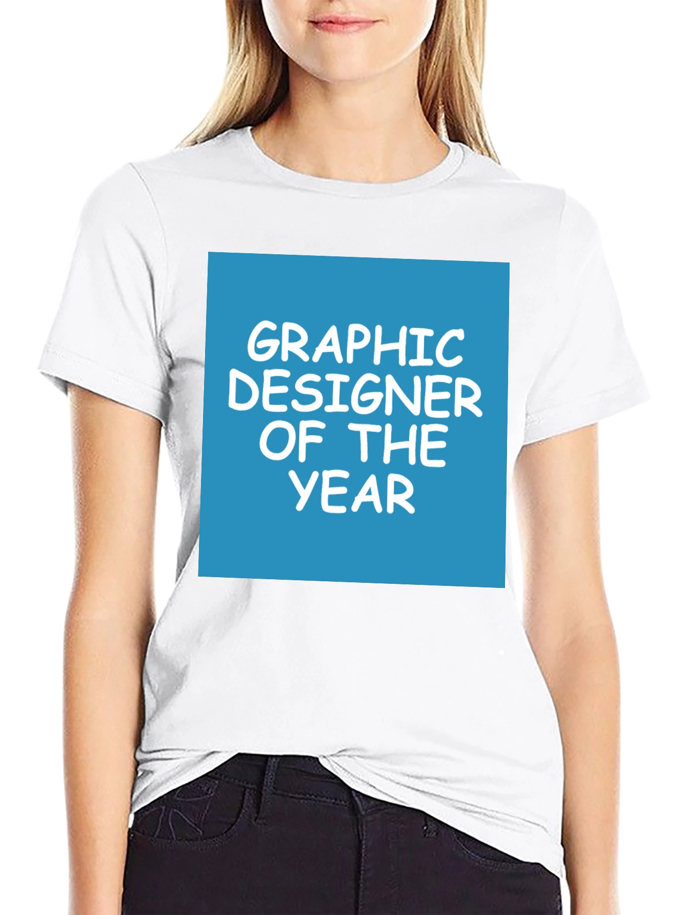 Graphic Designer of the Year Tee - Black Cotton Blend - 9