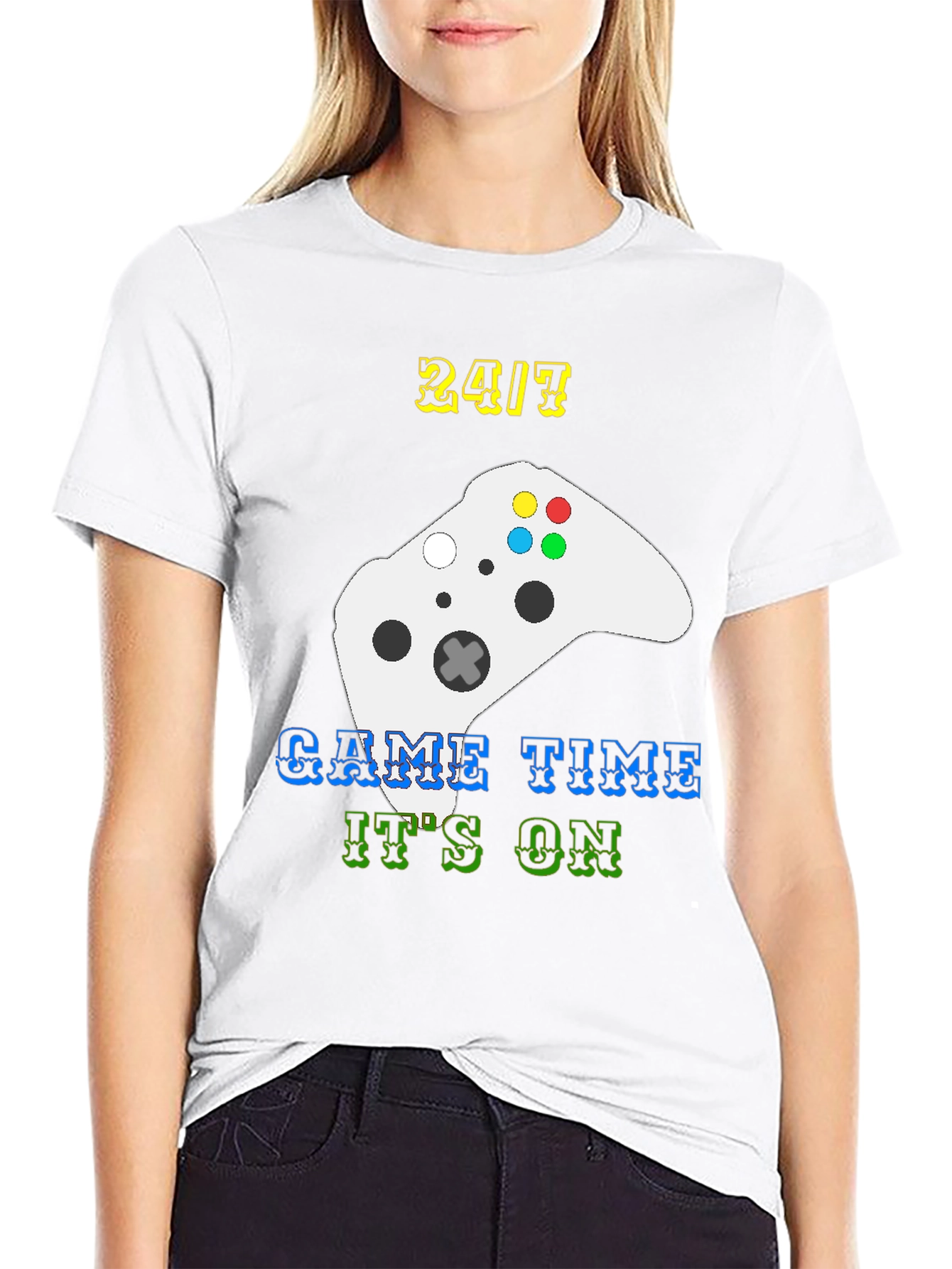 Black Game Time T-Shirt - Gamer Style Tee view 9