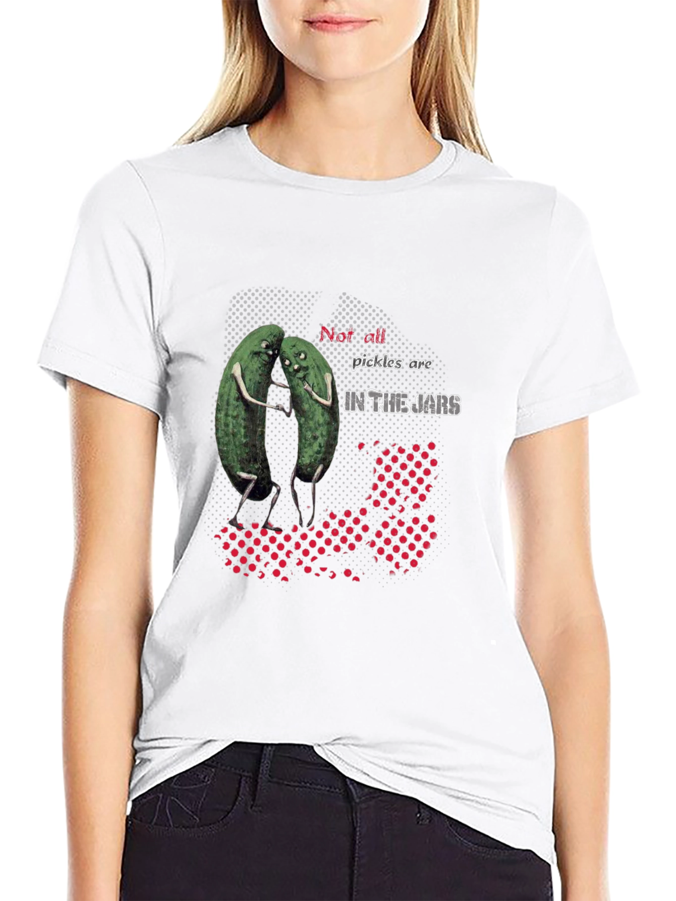 Black Pickle Pair Graphic T-Shirt - "Not all pickles are IN THE JARS" view 9