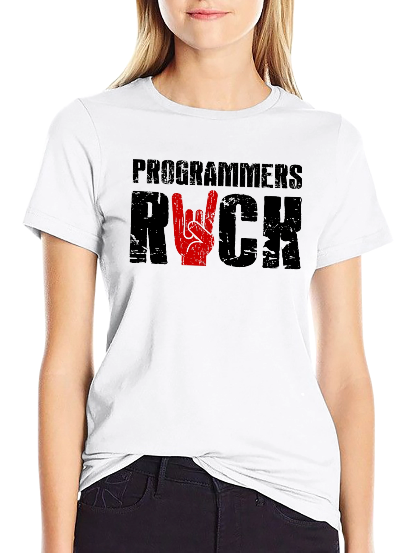 Black Programmers Rock T-Shirt view 9