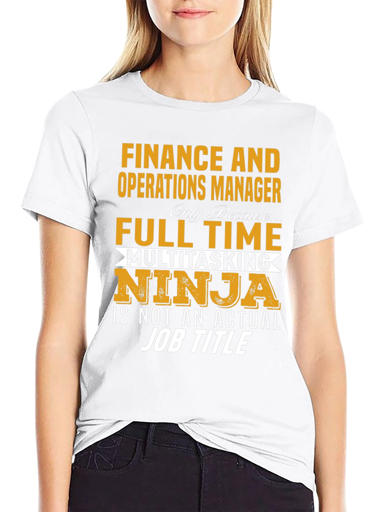 Black Finance Operations Manager T-Shirt view 9