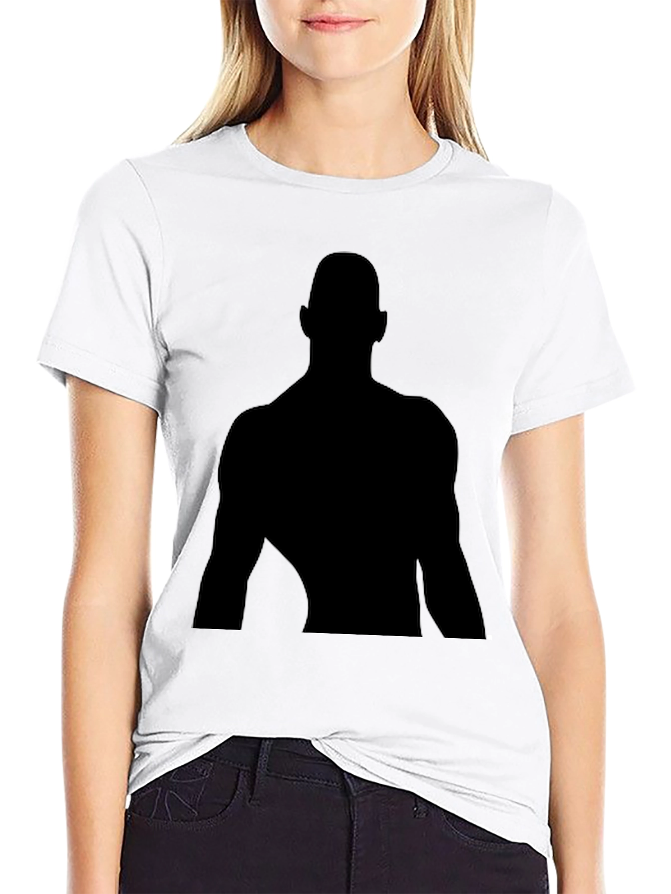 Black Silhouette Graphic Black T-Shirt - Classic Fit view 9