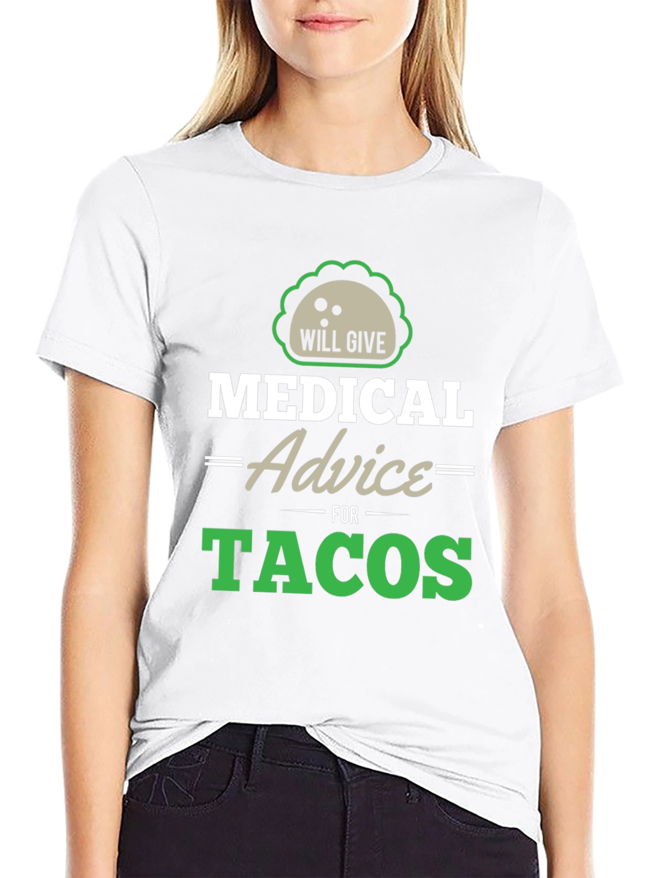 Black Medical Advice For Tacos Graphic Tee view 9
