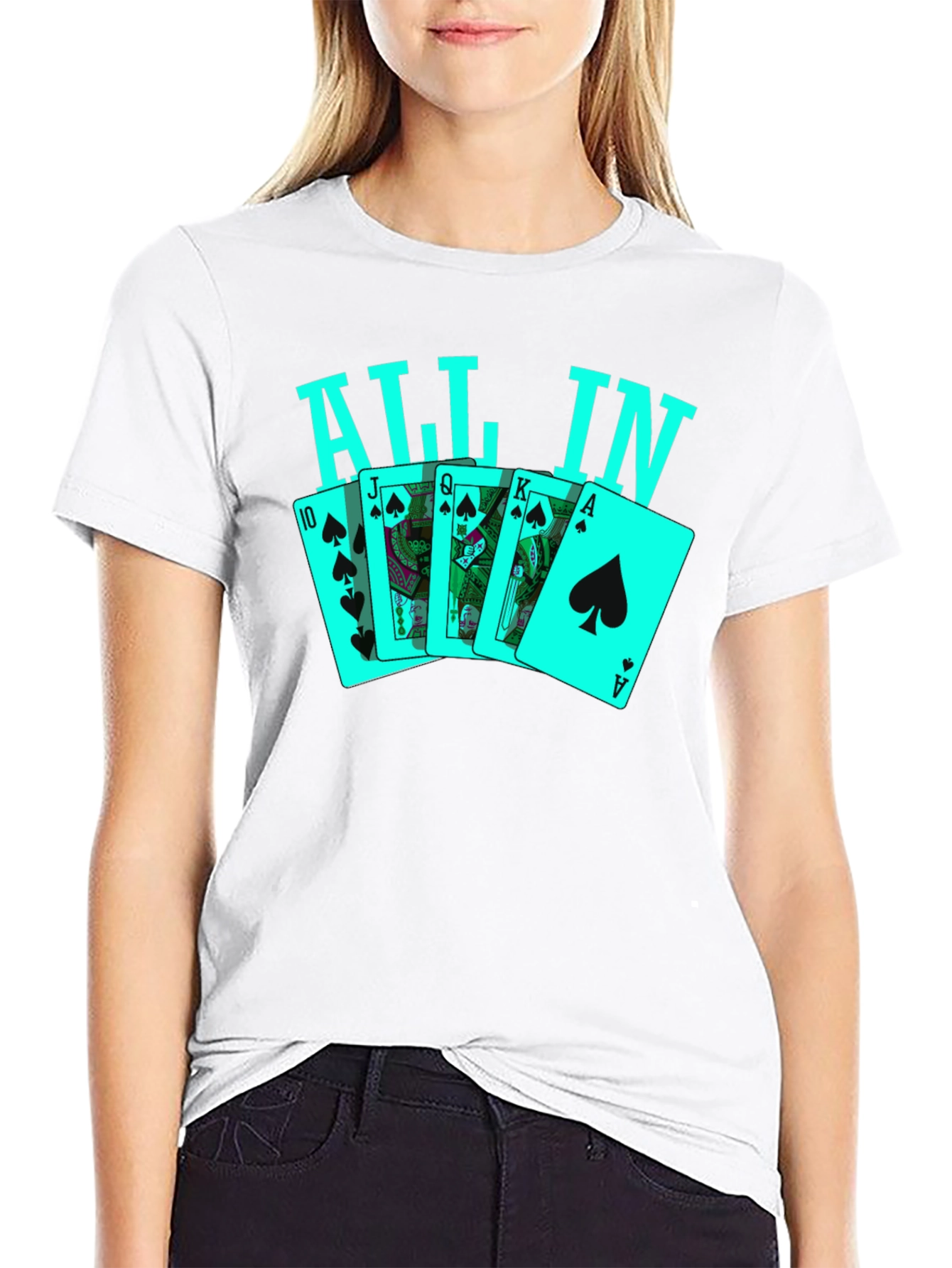 All In Poker Card T-Shirt - 9