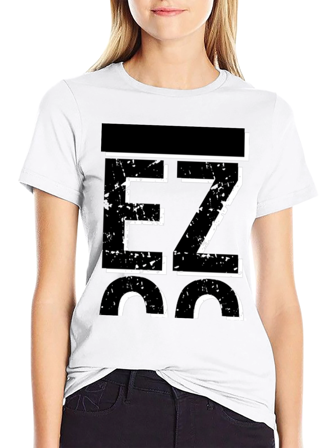 Black EZ 36 Men's Graphic Black T-Shirt view 9
