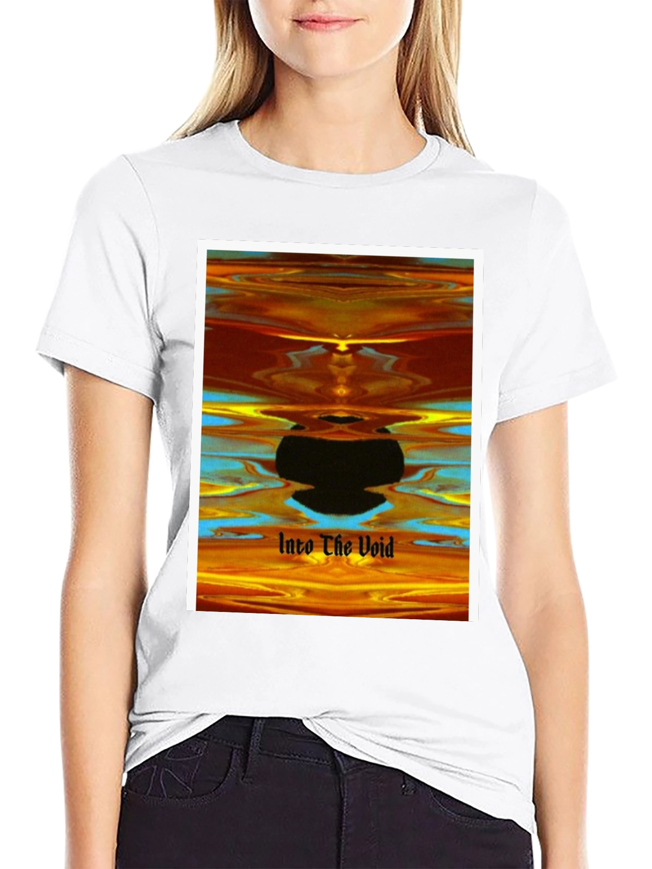 Black Into The Void Graphic Tee view 9