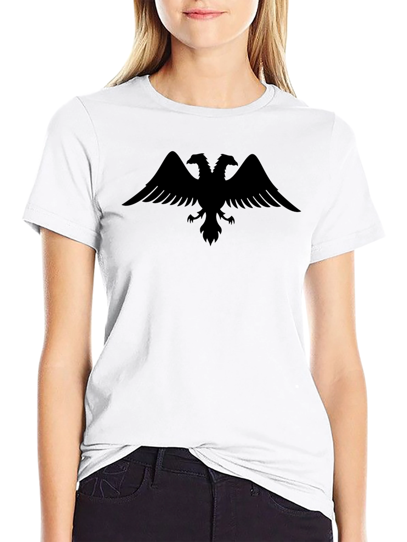 Black Black Double-Headed Eagle Graphic Tee view 9