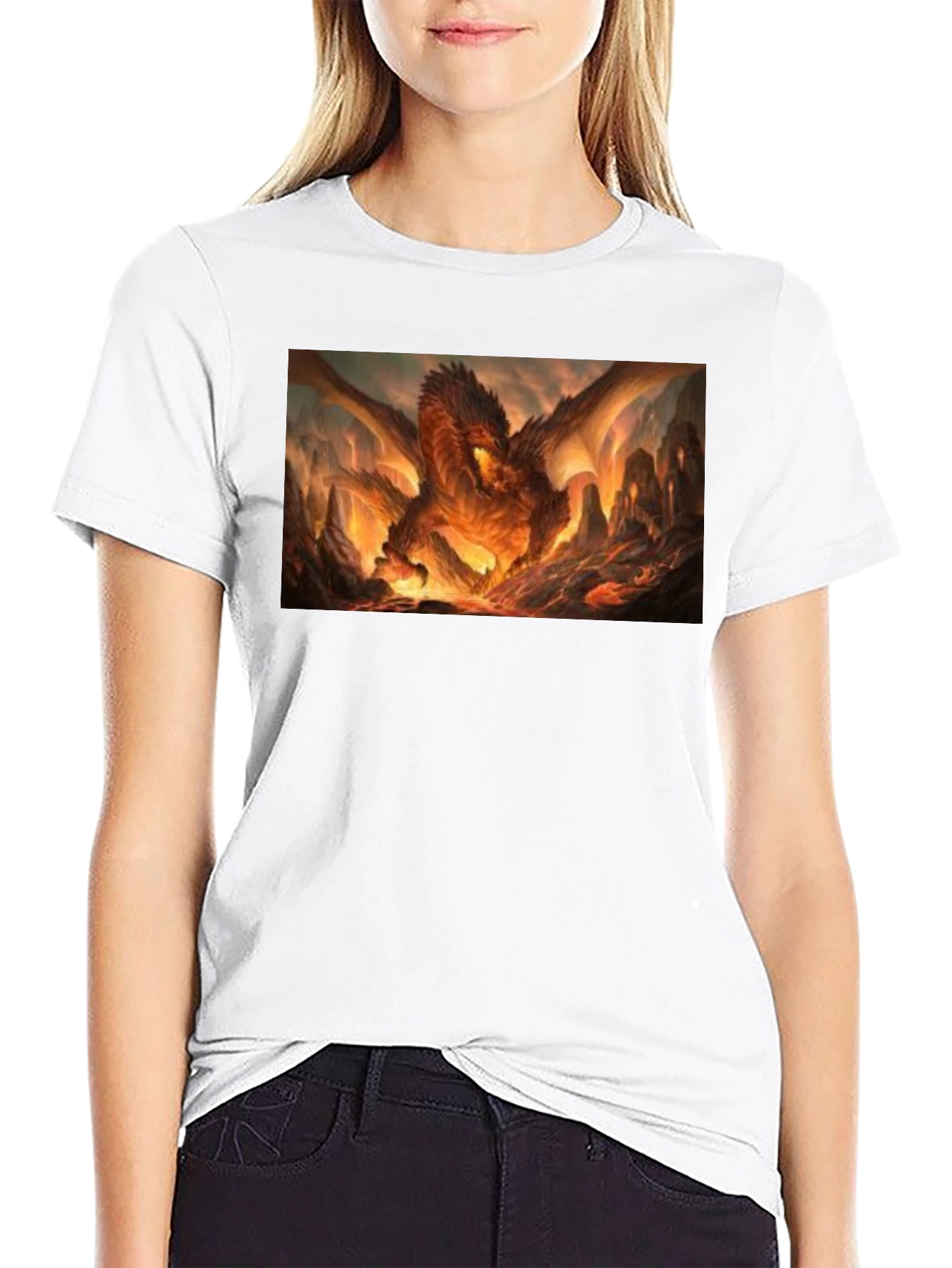 Black Fiery Dragon T-Shirt - Unleash the Beast Within! view 9