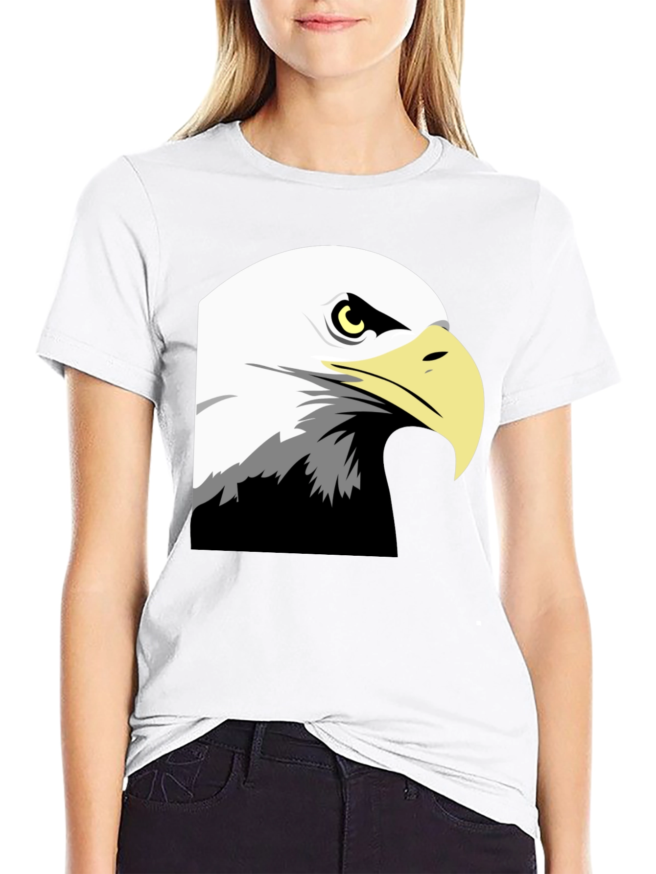 Black Eagle Graphic Black T-Shirt view 9