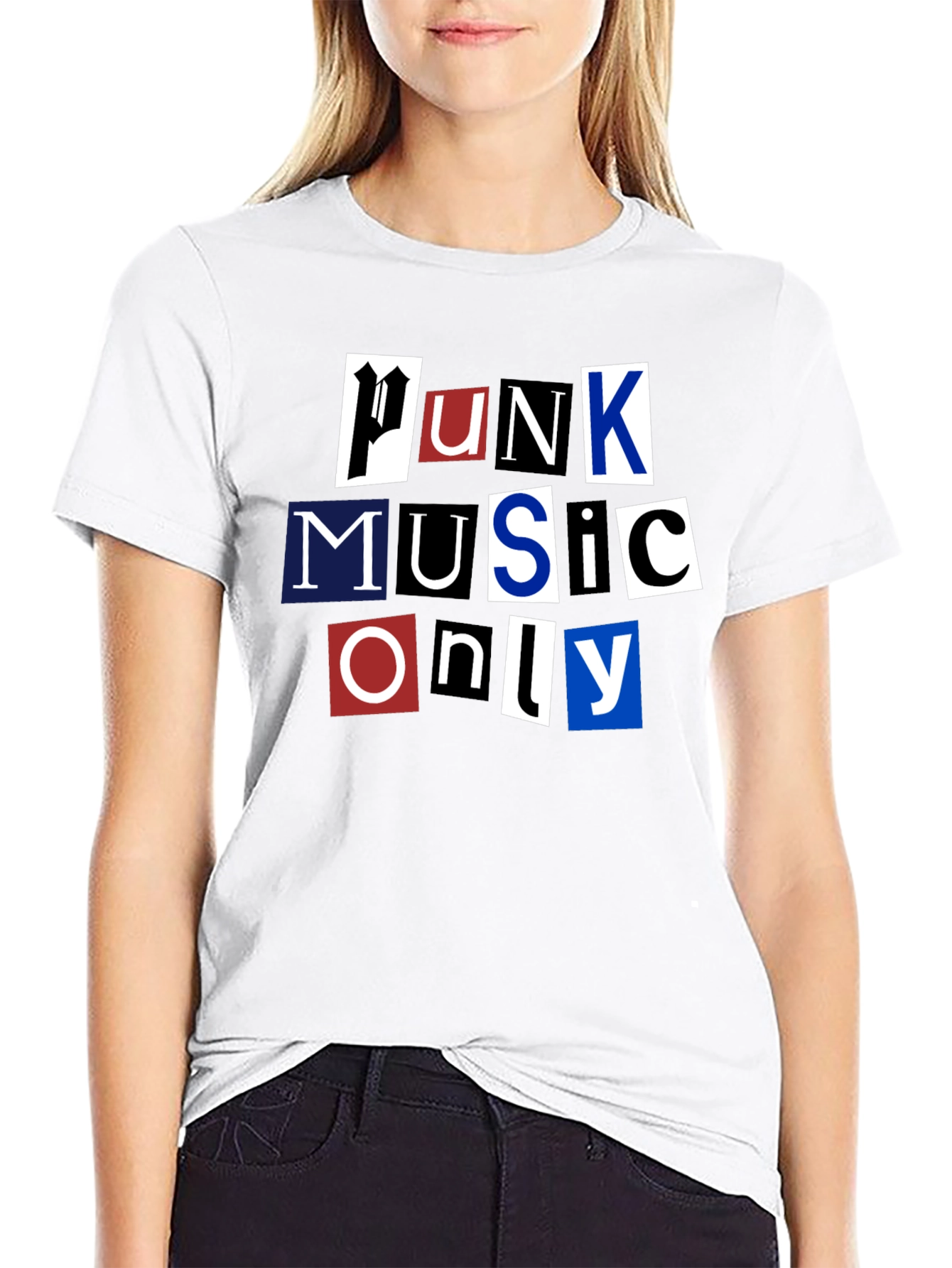 Black Punk Music T-Shirt view 9
