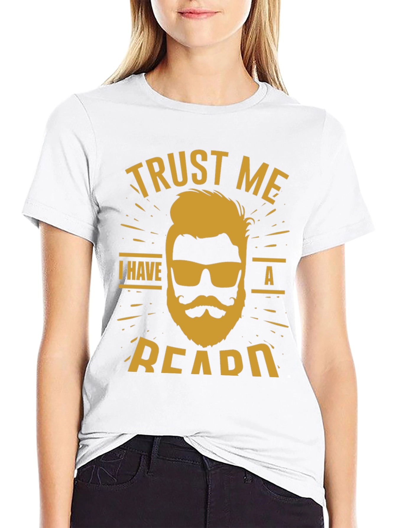 Black Trust Me I Have a Beard T-Shirt view 9