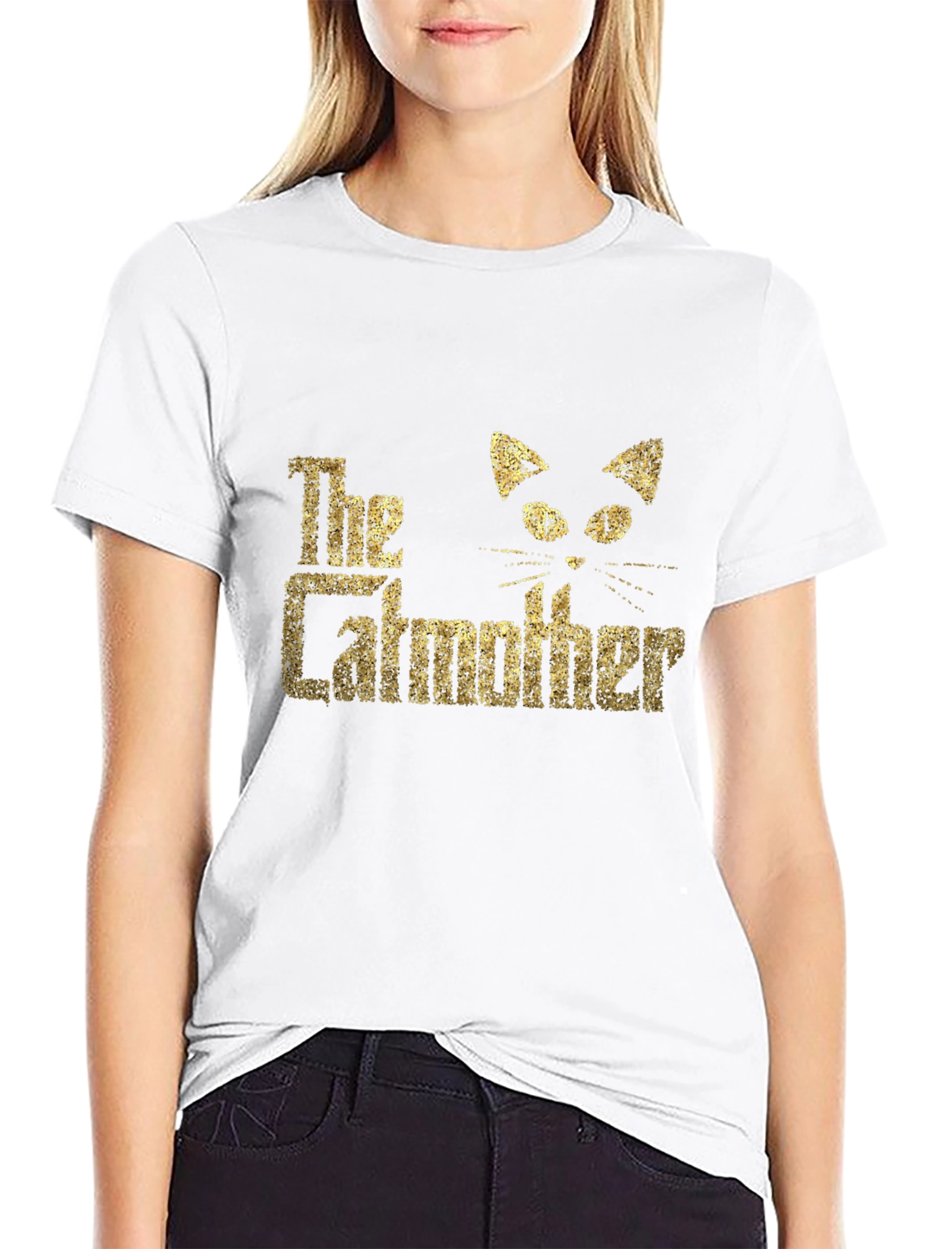 Black The Catmother T-Shirt view 9