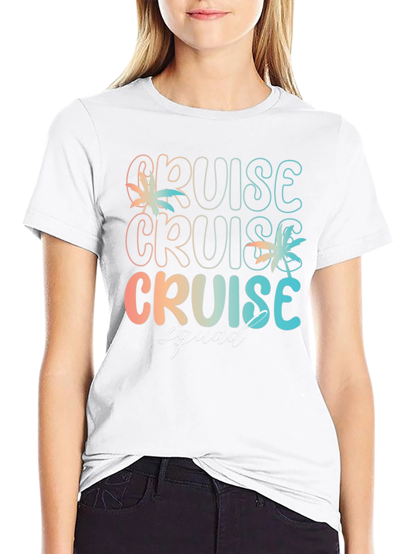 Black Cruise Squad Graphic T-Shirt - Vacation Ready view 9