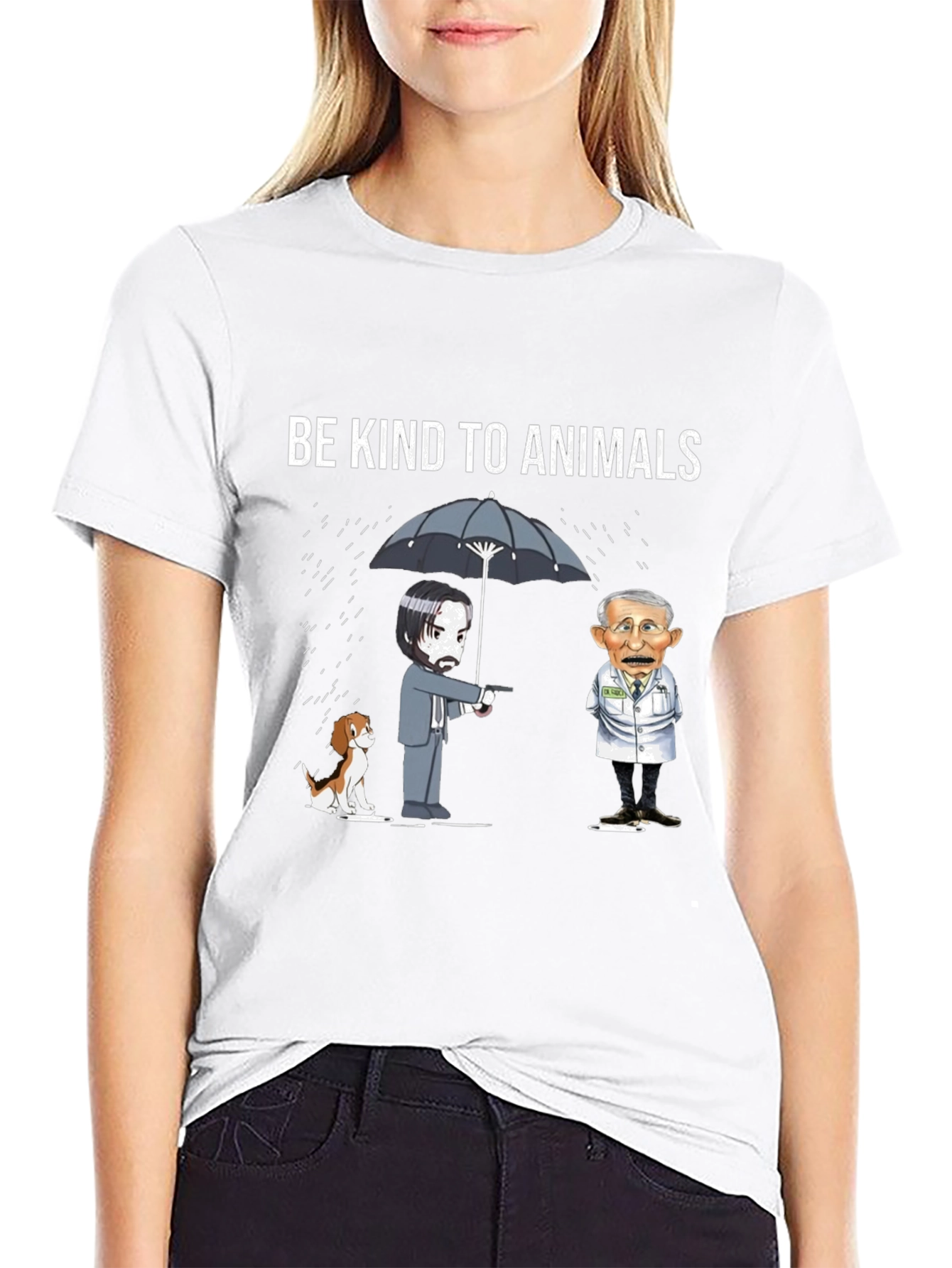 Black Be Kind to Animals T-Shirt - John Wick Style view 9